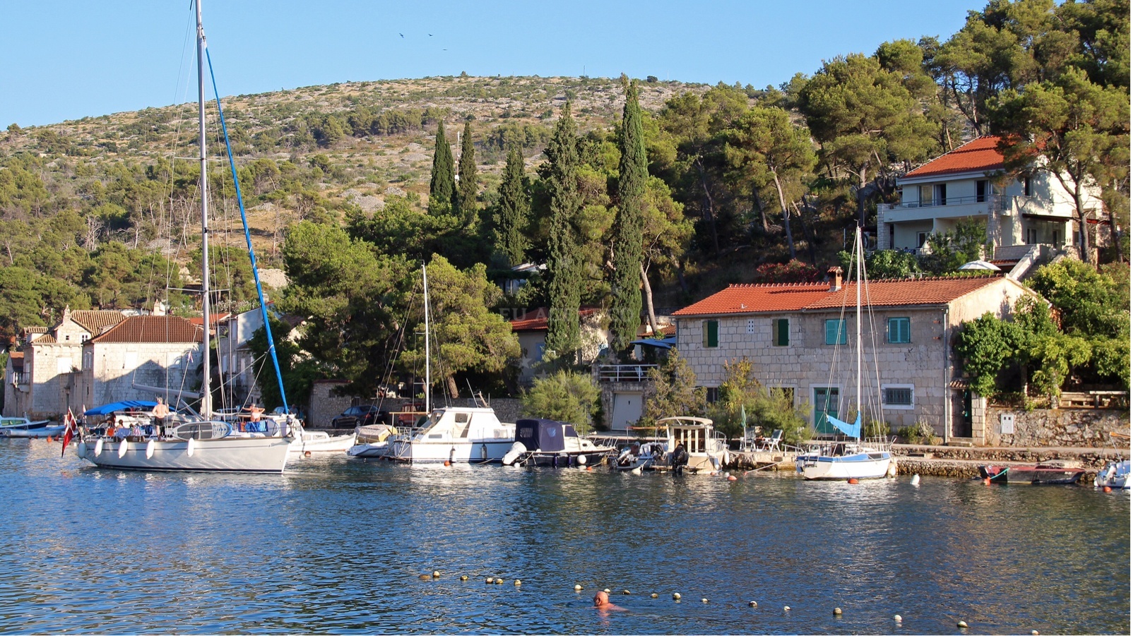 Additional view of Bobovišća anchorage in Anchorage in Bobovišće on the island Brač, Central Dalmatia, Croatia photo 6