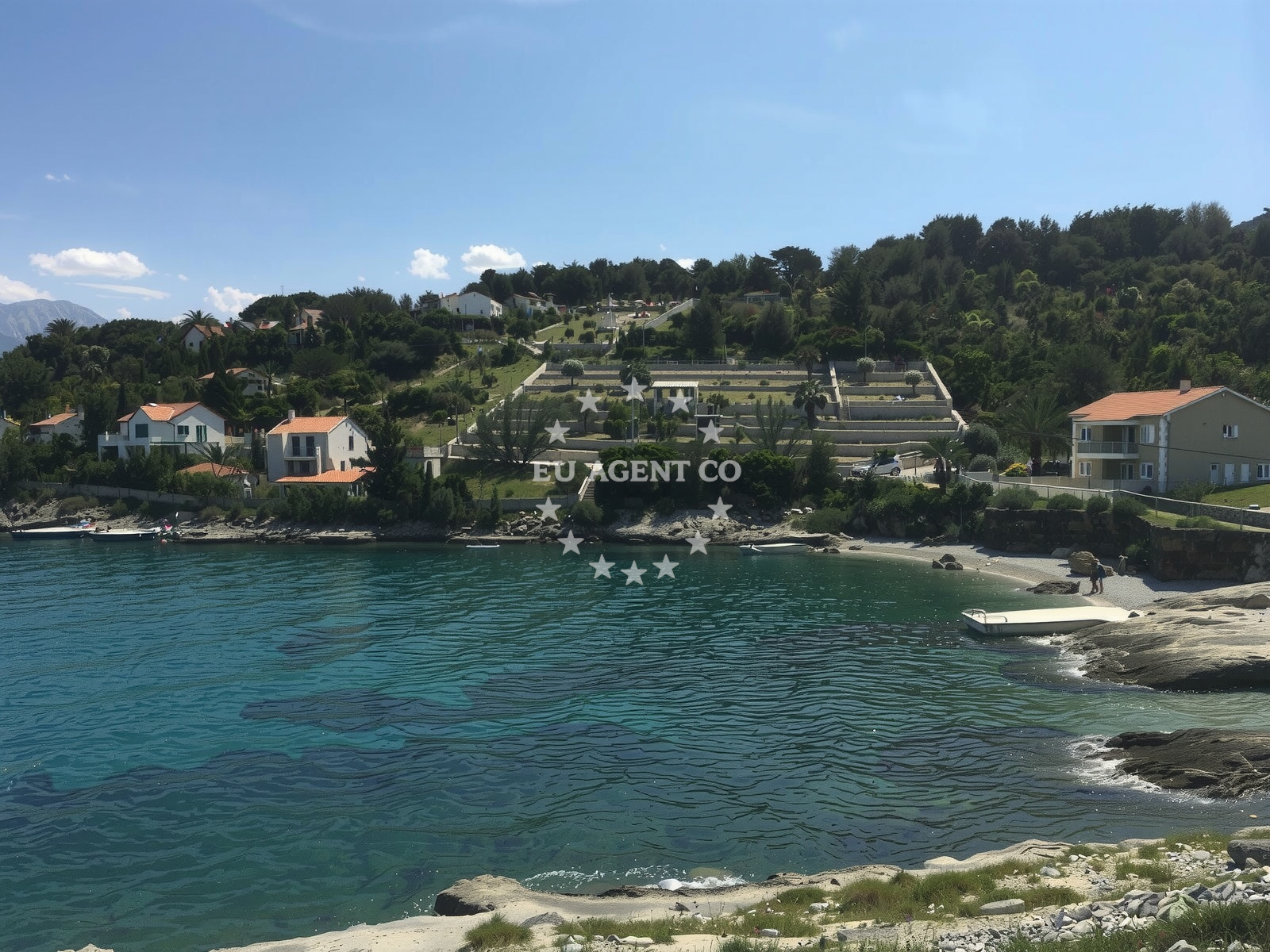 Tocinjak Beach near Povlja, Brač, with clear waters and rocky coastline