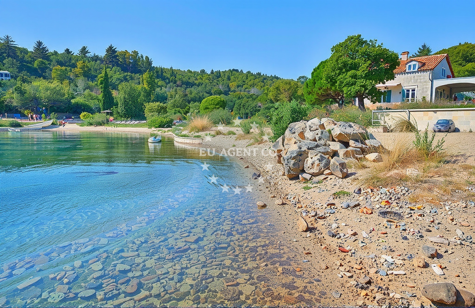 Stiniva Bay, Brač – scenic beach accessible from Stipanska Anchorage