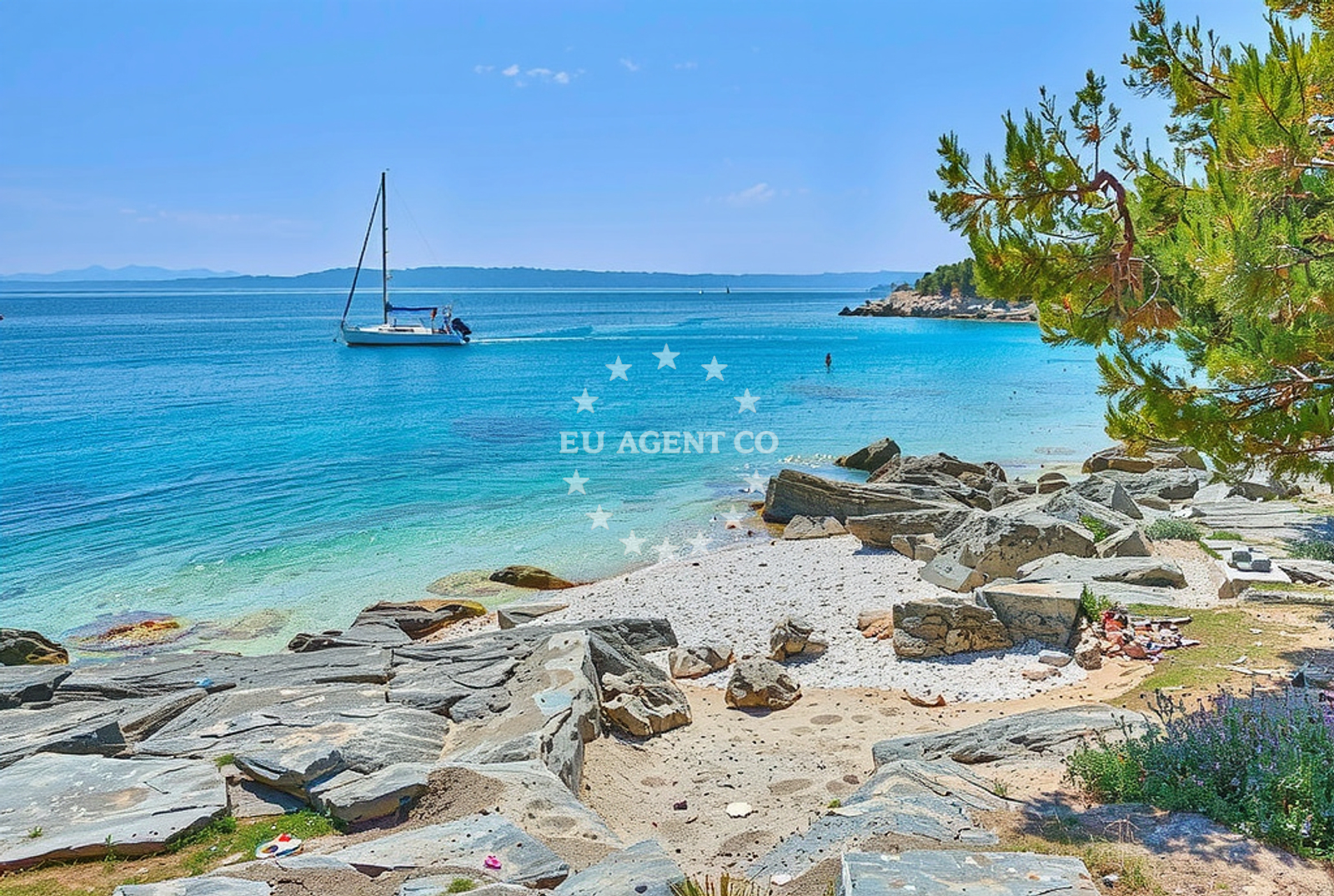 Rasotica Beach near Sumartin Anchorage, Brac