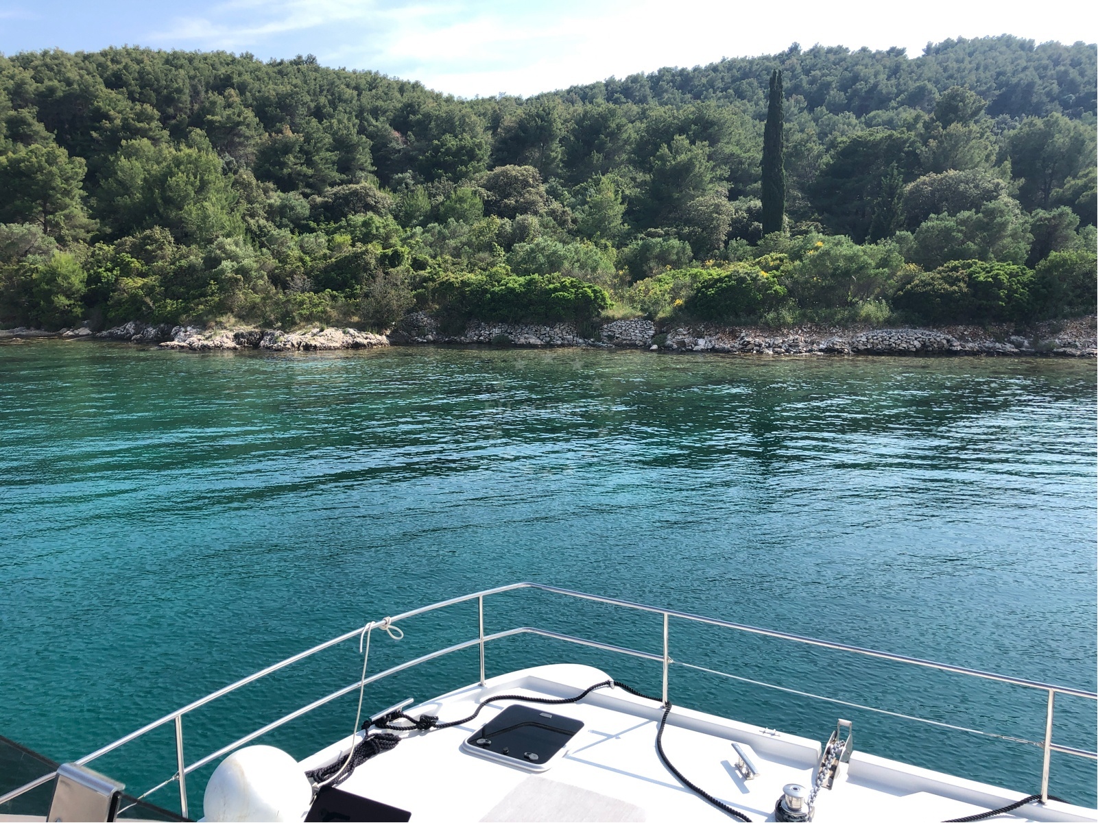 Uninhabited bay in Okrug Gornji, Ciovo, Croatia