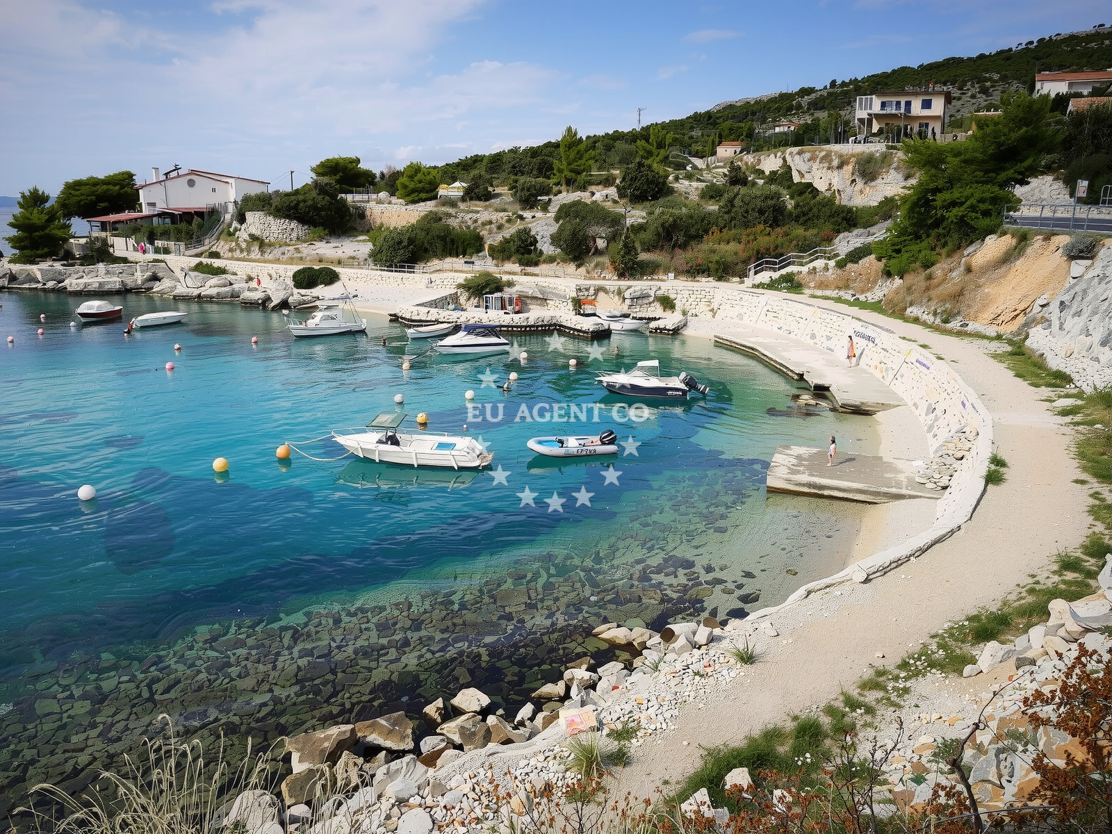 Marina Kremik, Primošten, Central Dalmatia, Croatia with yacht berths