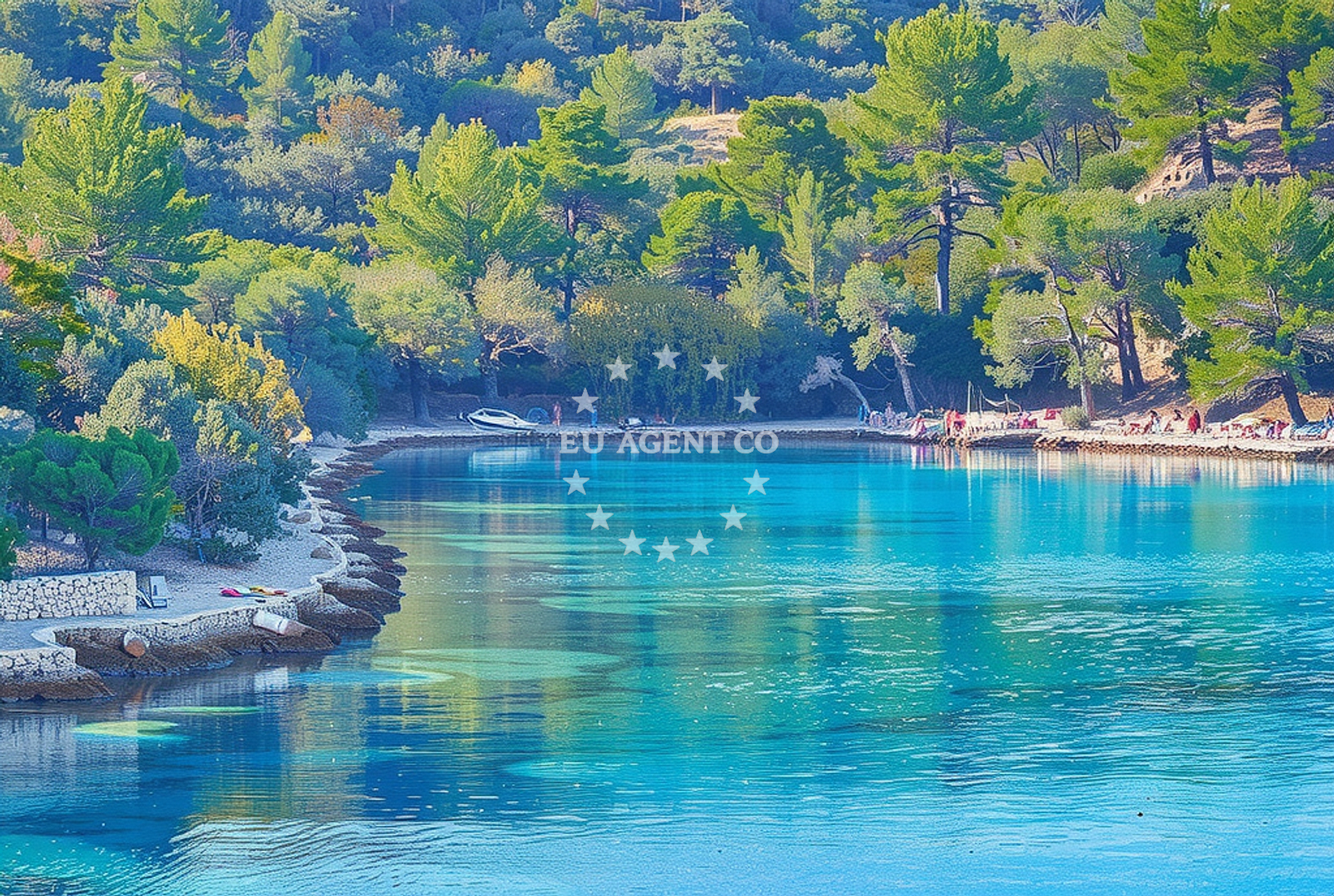 Buoy field near Stari Grad, Hvar Island