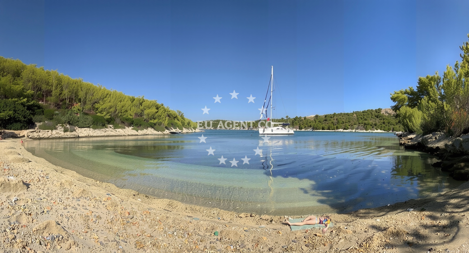 Approach and location view of Anchorage in Anchorage on the island Hvar, Central Dalmatia, Croatia photo 3