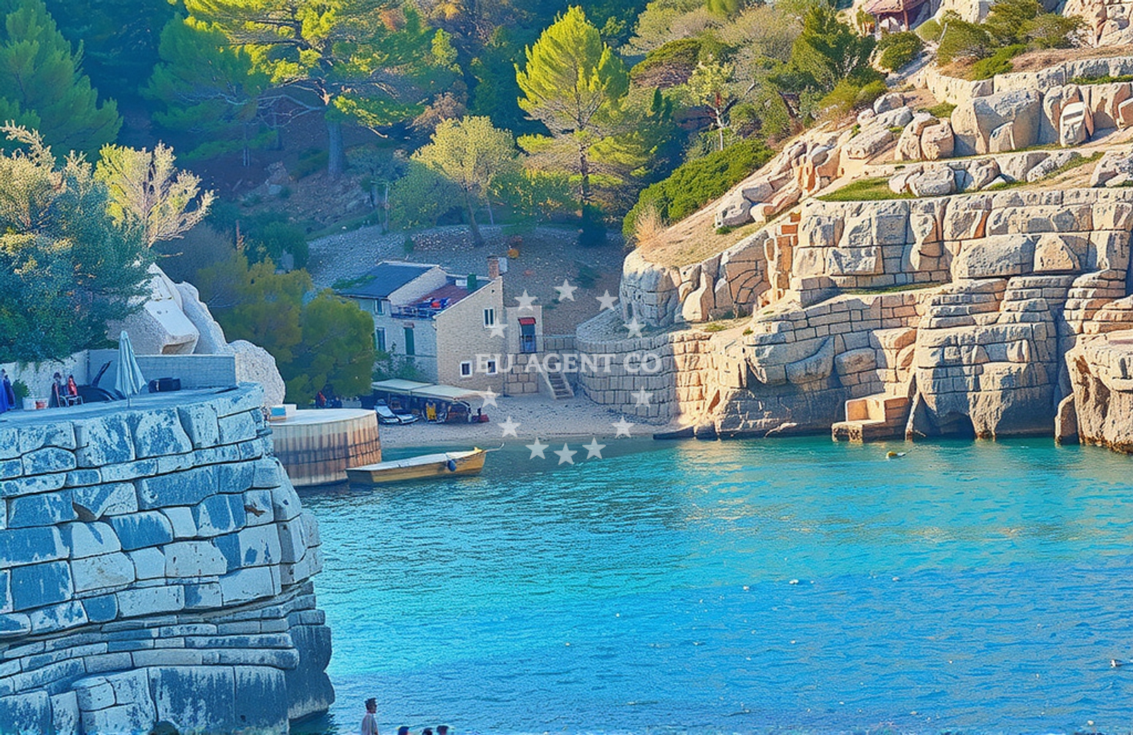 Approach and location view of Anchorage in Anchorage on the island Hvar, Central Dalmatia, Croatia photo 3