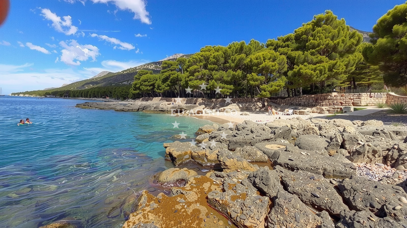 Nearby beaches on Hvar Island, including Paklina and Feronija Beaches