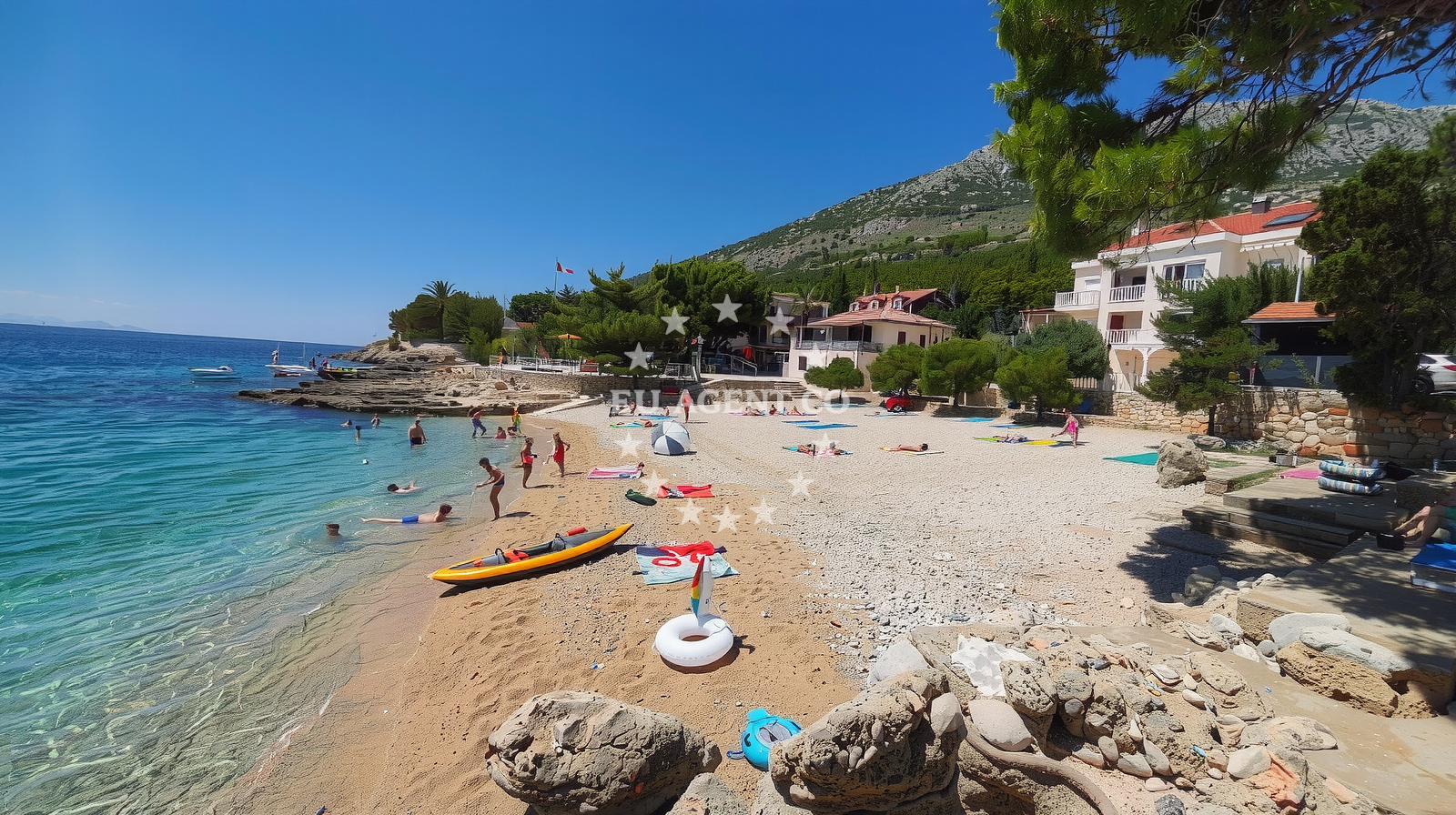 Davor Restaurant in Zavala, offering panoramic views of Hvar Island
