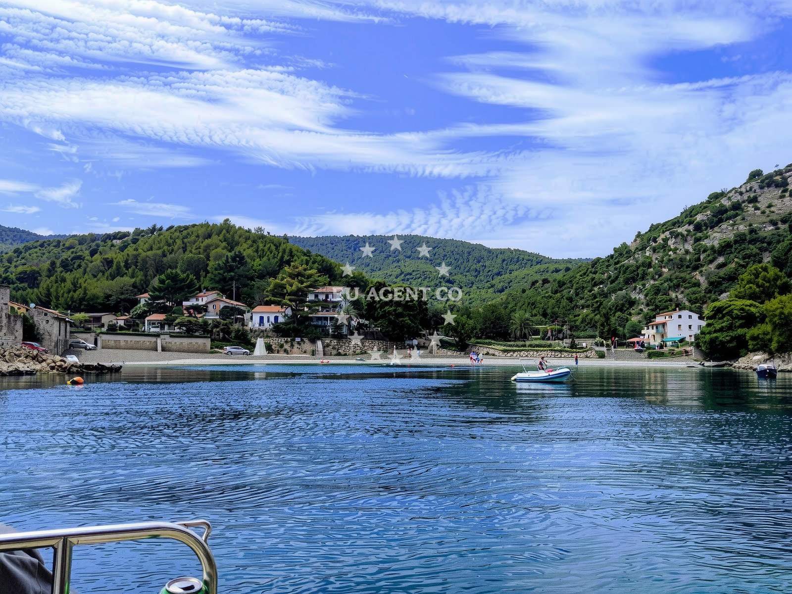 Rocky coastline of Mala Stiniva Beach, Hvar
