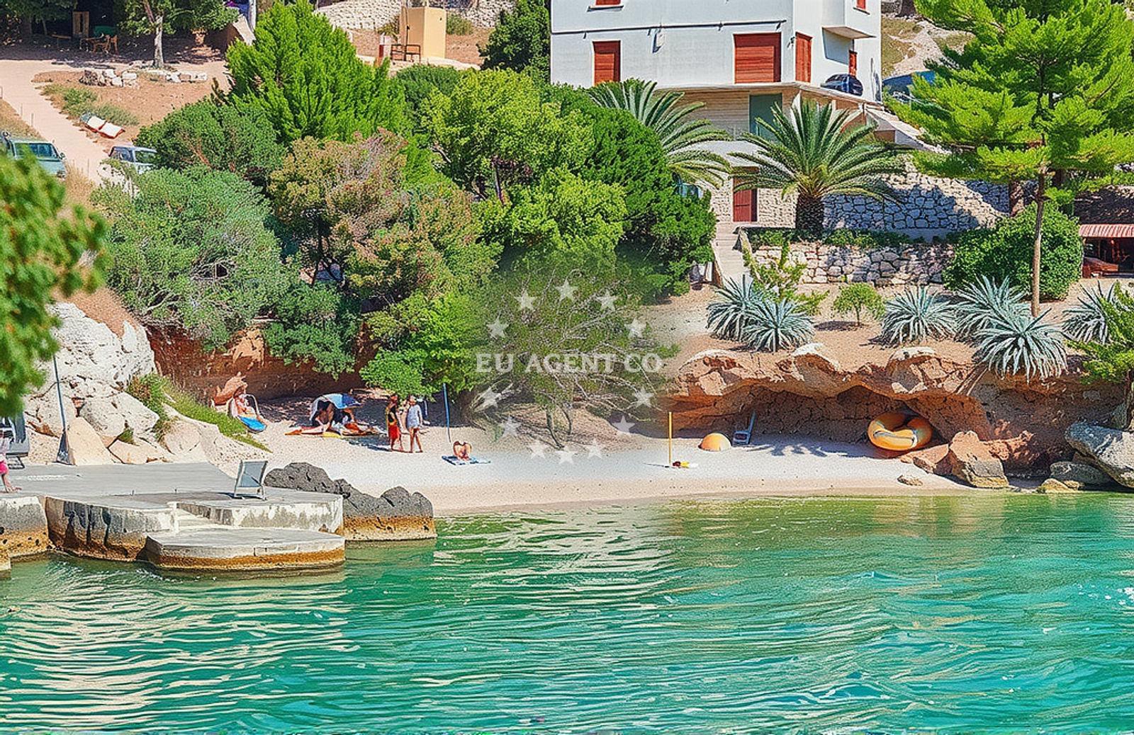 Maria Beach near Dugi Dolac Anchorage, Hvar Island, Croatia