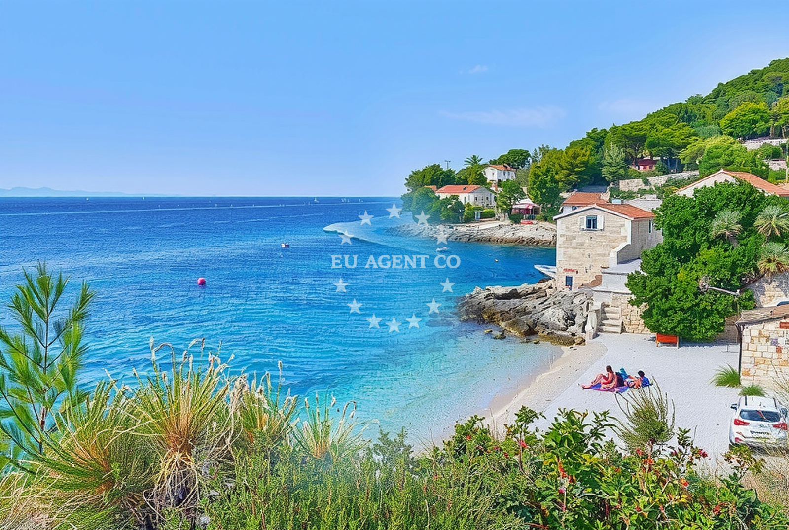 Approach and location view of Anchorage in Anchorage in Gdinj on the island Hvar, Central Dalmatia, Croatia photo 3