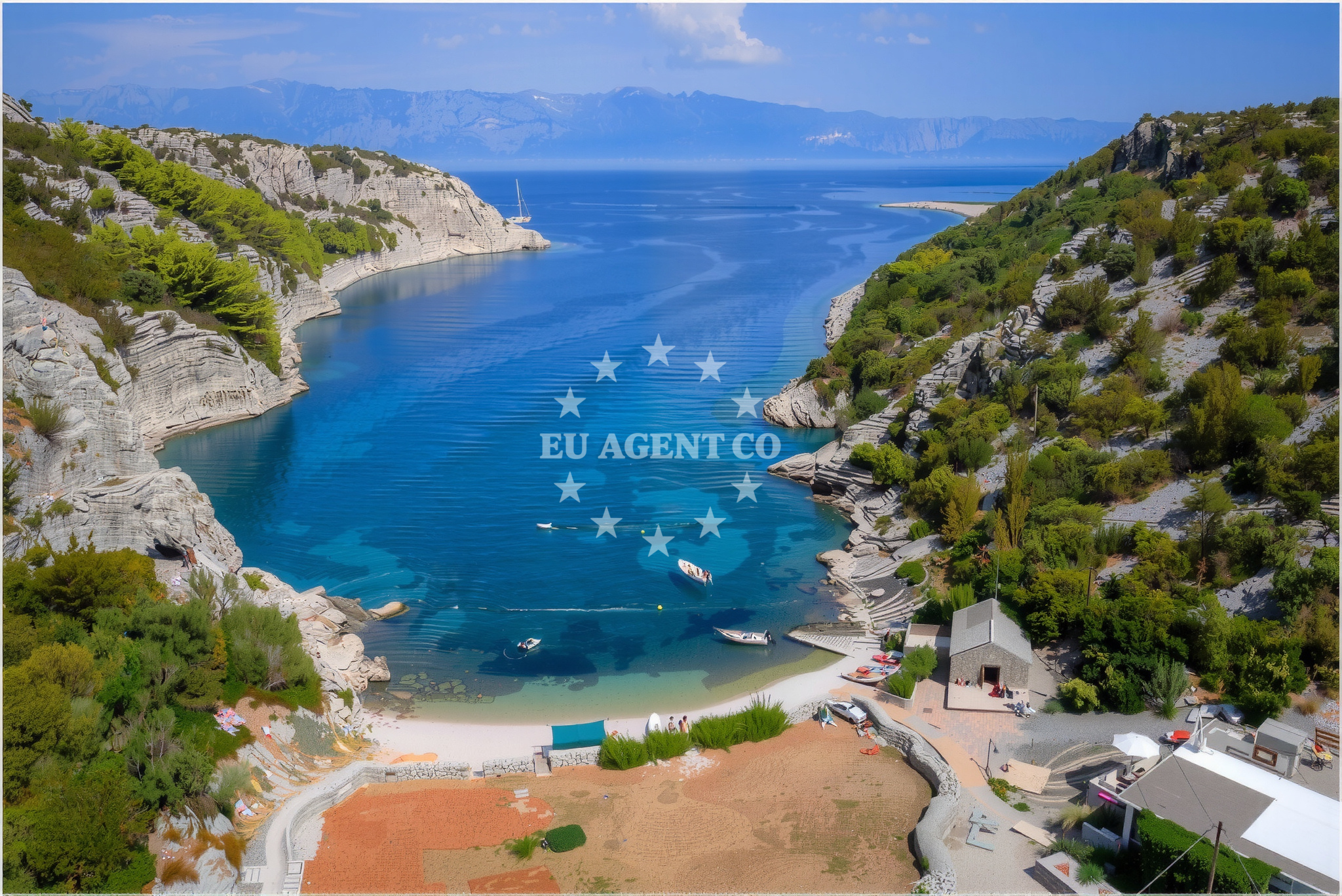 Nautical view of Hvar Island from Selca Kod Bogomolja anchorage
