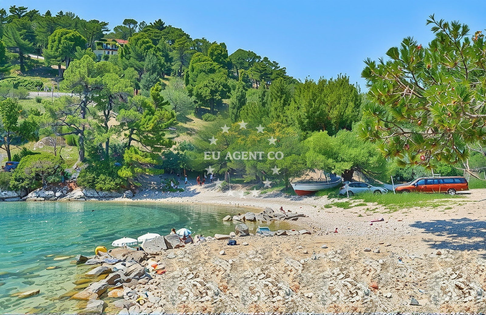 Anchorage in Selca Kod Bogomolja, Hvar with calm waters and nearby Leprinova