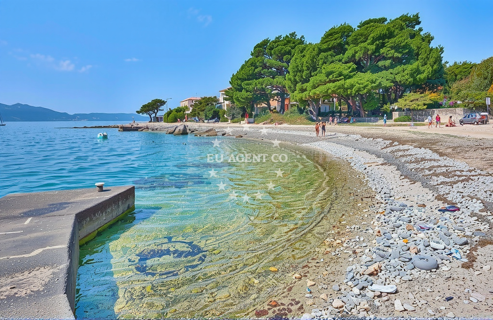 Approach and location view of Anchorage in Anchorage in Sućuraj on the island Hvar, Central Dalmatia, Croatia photo 3