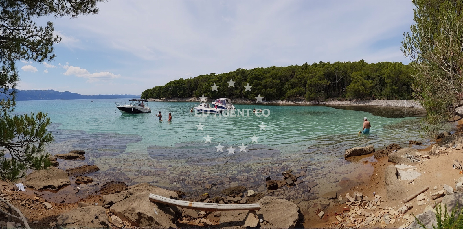 Perna Beach near Sucuraj anchorage, Hvar