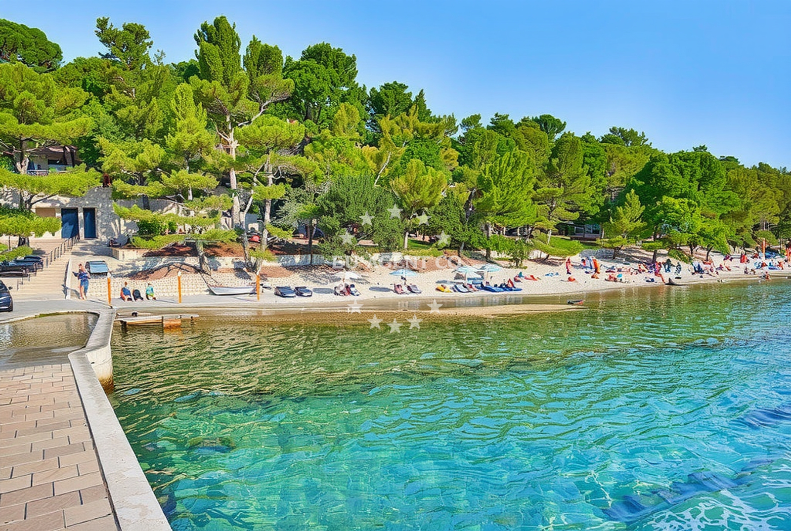 Approach and location view of Anchorage in Anchorage in Vrboska on the island Hvar, Central Dalmatia, Croatia photo 3