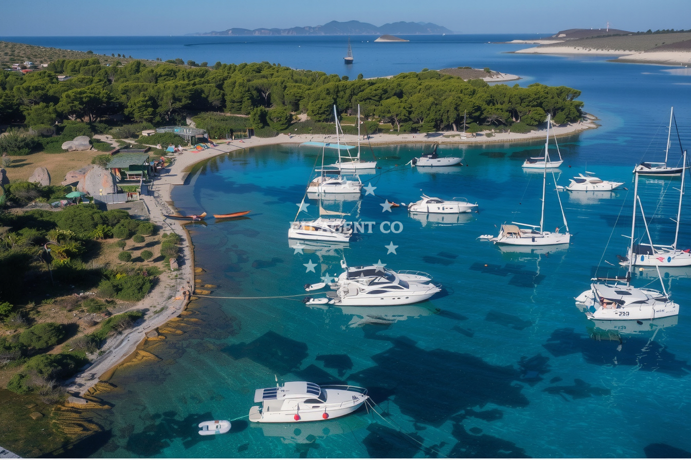 Additional view of Stipanska anchorage in Anchorage on the island Marinkovac, Central Dalmatia, Croatia photo 8