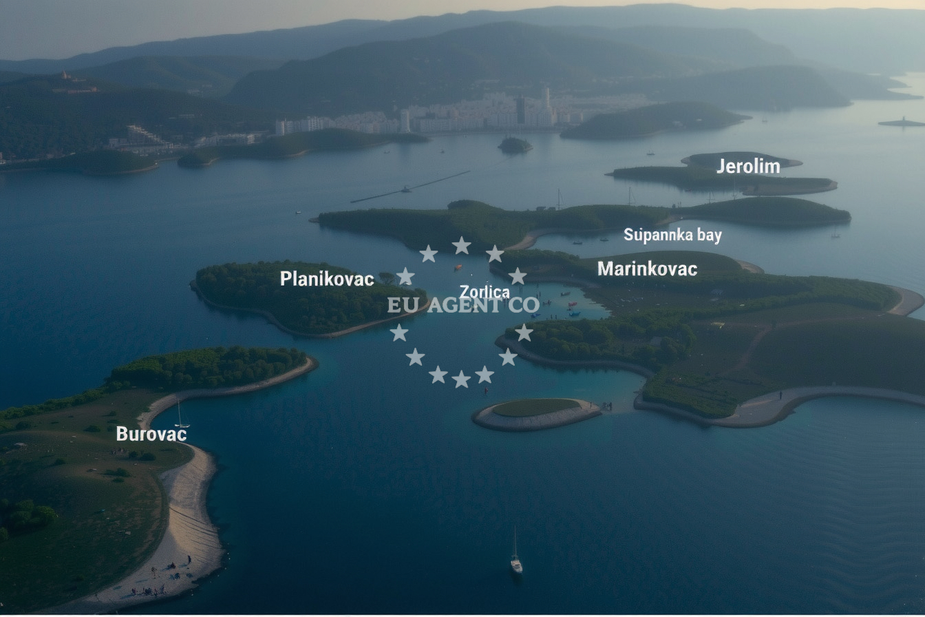 Additional view of Stipanska anchorage in Anchorage on the island Marinkovac, Central Dalmatia, Croatia photo 11