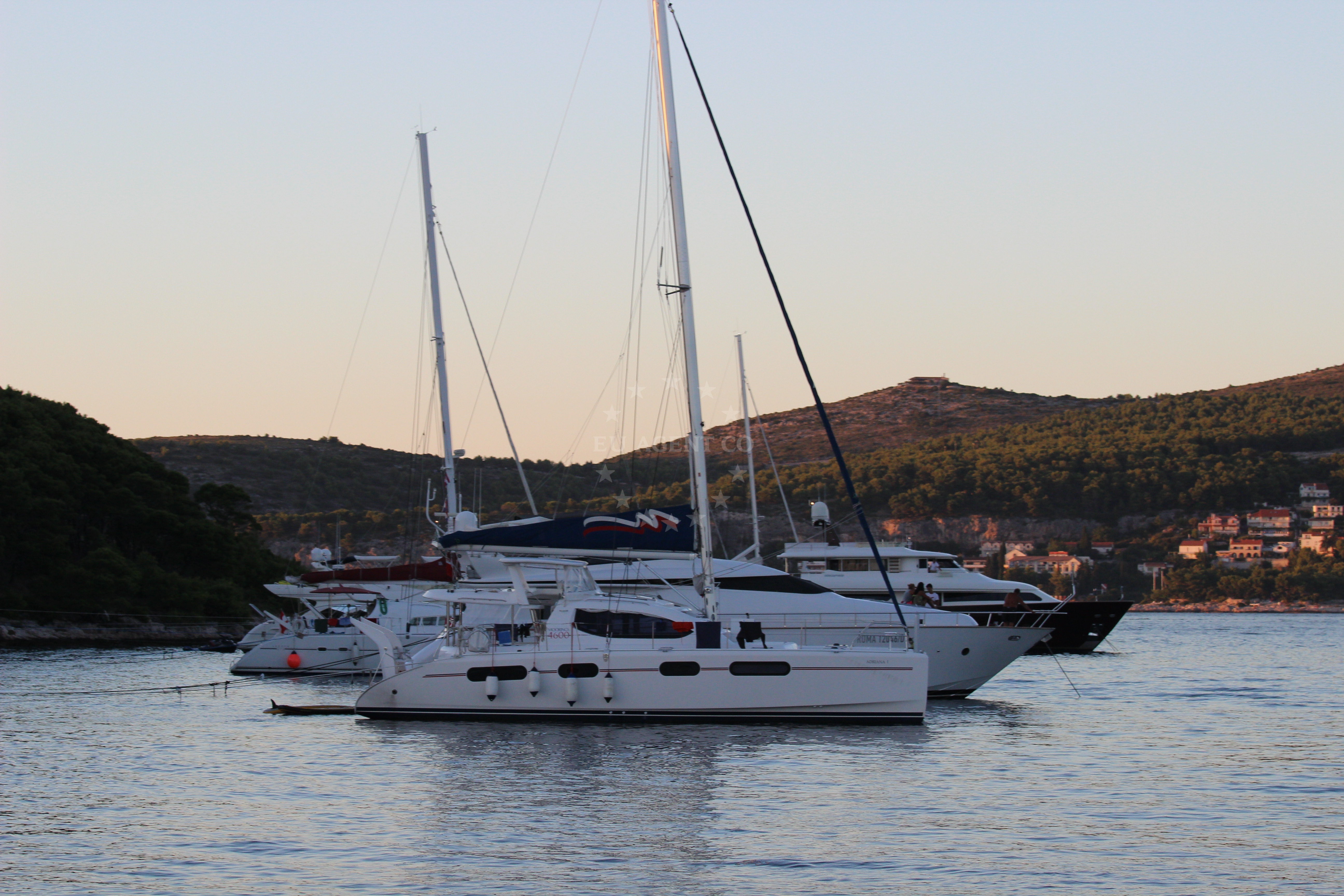 Zdrilca Bay Anchorage on Marinkovac Island, Croatia