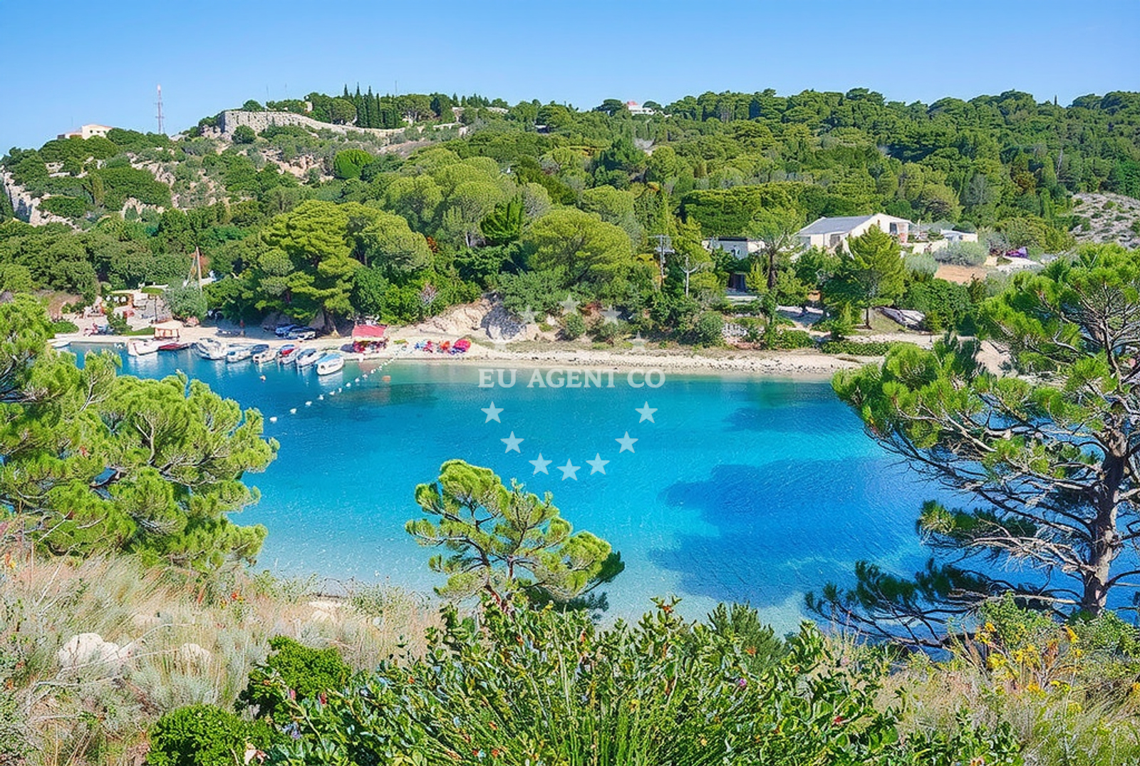 Approach and location view of Anchorage in Anchorage in Nečujam on the island Šolta, Central Dalmatia, Croatia photo 3
