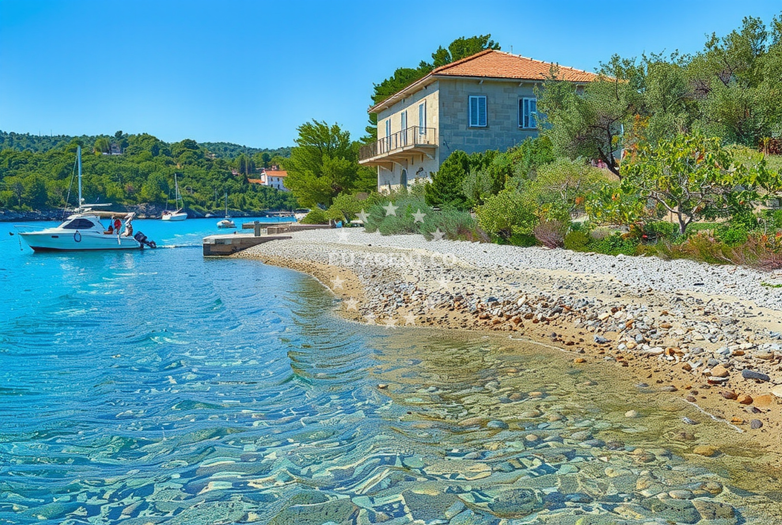 Approach and location view of Anchorage in Anchorage in Nečujam on the island Šolta, Central Dalmatia, Croatia photo 3
