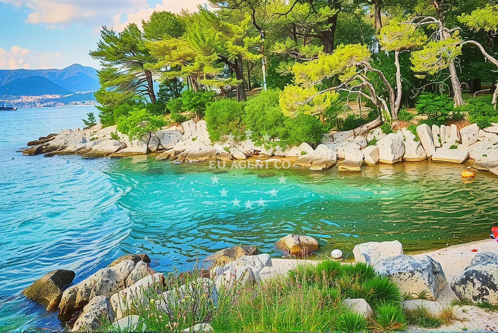 Kupaliste Bene Beach near Split anchorage