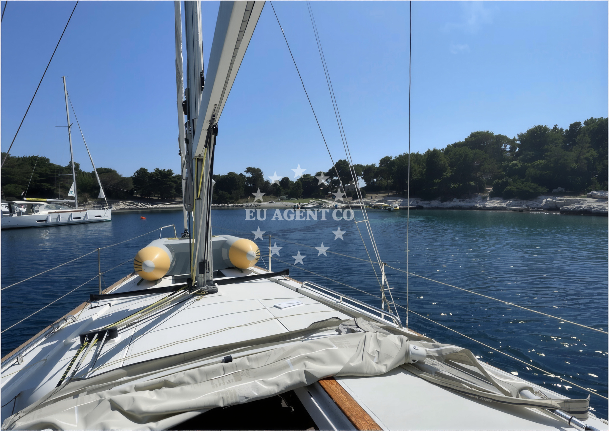 Studeni Bok bay on St. Klement Island, Croatia