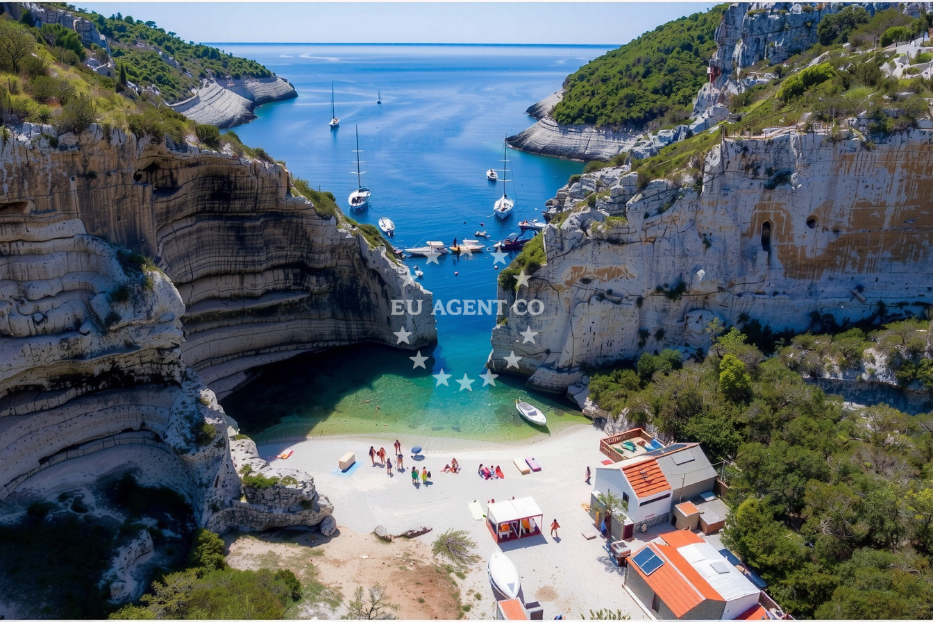 Additional view of Uvala Knezice anchorage in Anchorage in Komiža on the island Vis, Central Dalmatia, Croatia photo 6
