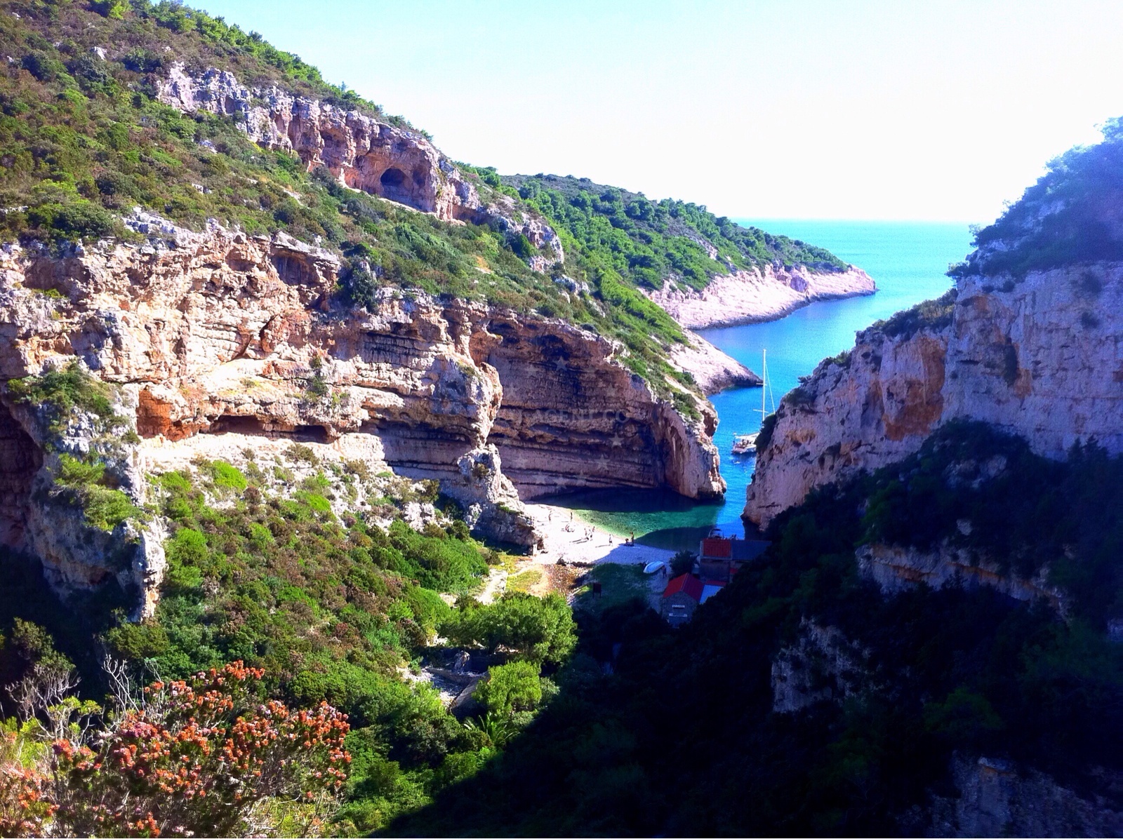 Additional view of Stiniva anchorage in Anchorage on the island Vis, Central Dalmatia, Croatia photo 6