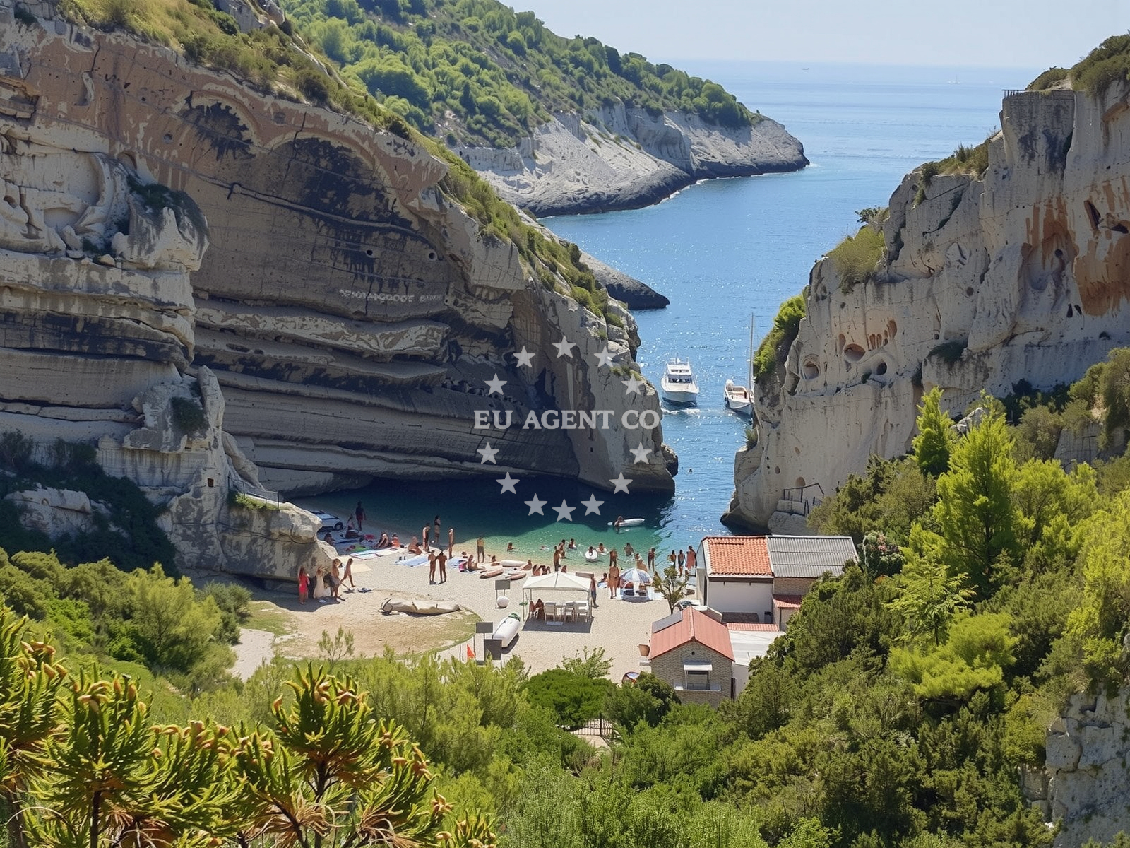 Additional view of Stiniva anchorage in Anchorage on the island Vis, Central Dalmatia, Croatia photo 8