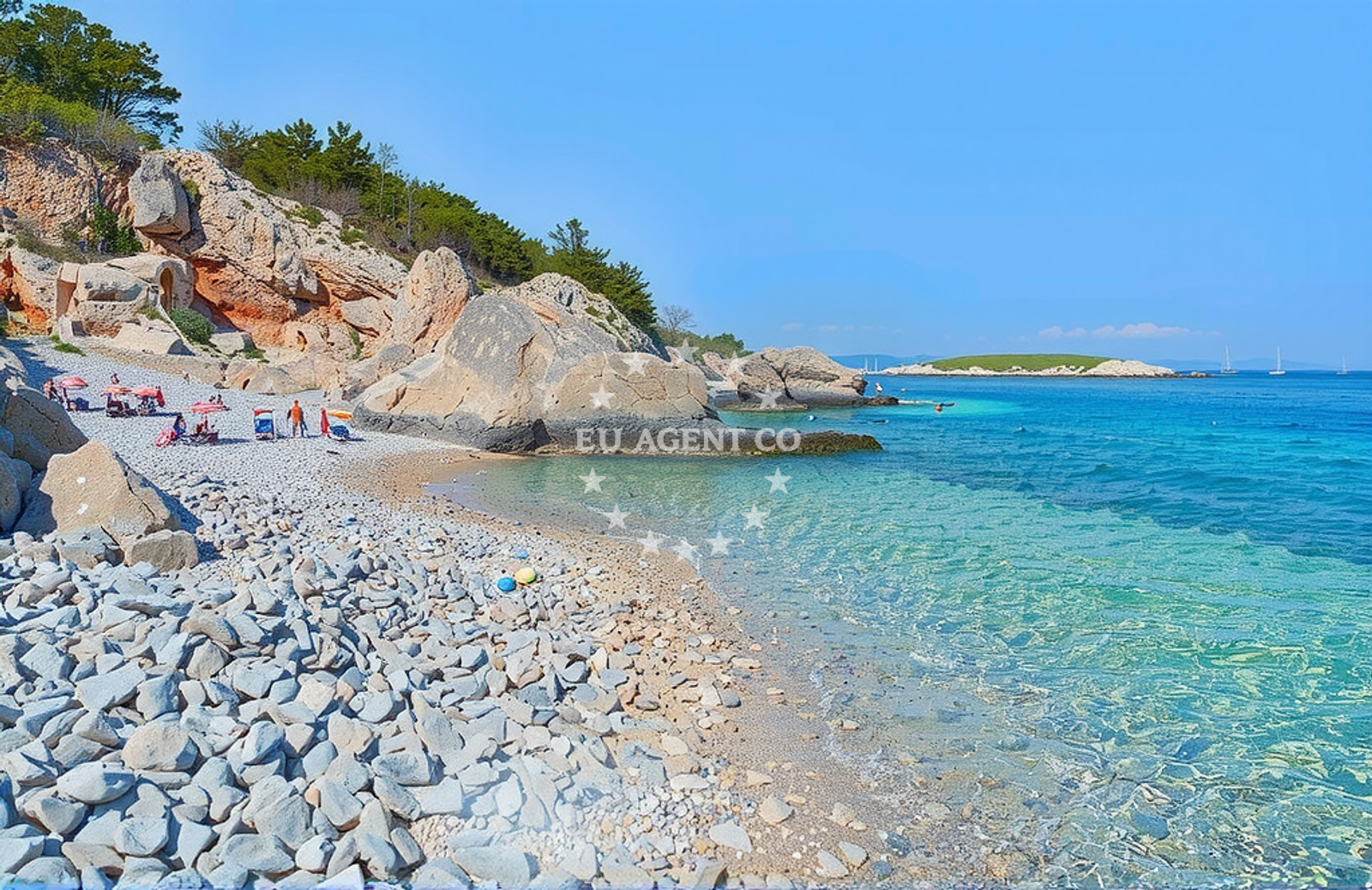 Approach and location view of Anchorage in Anchorage in Vis on the island Vis, Central Dalmatia, Croatia photo 3