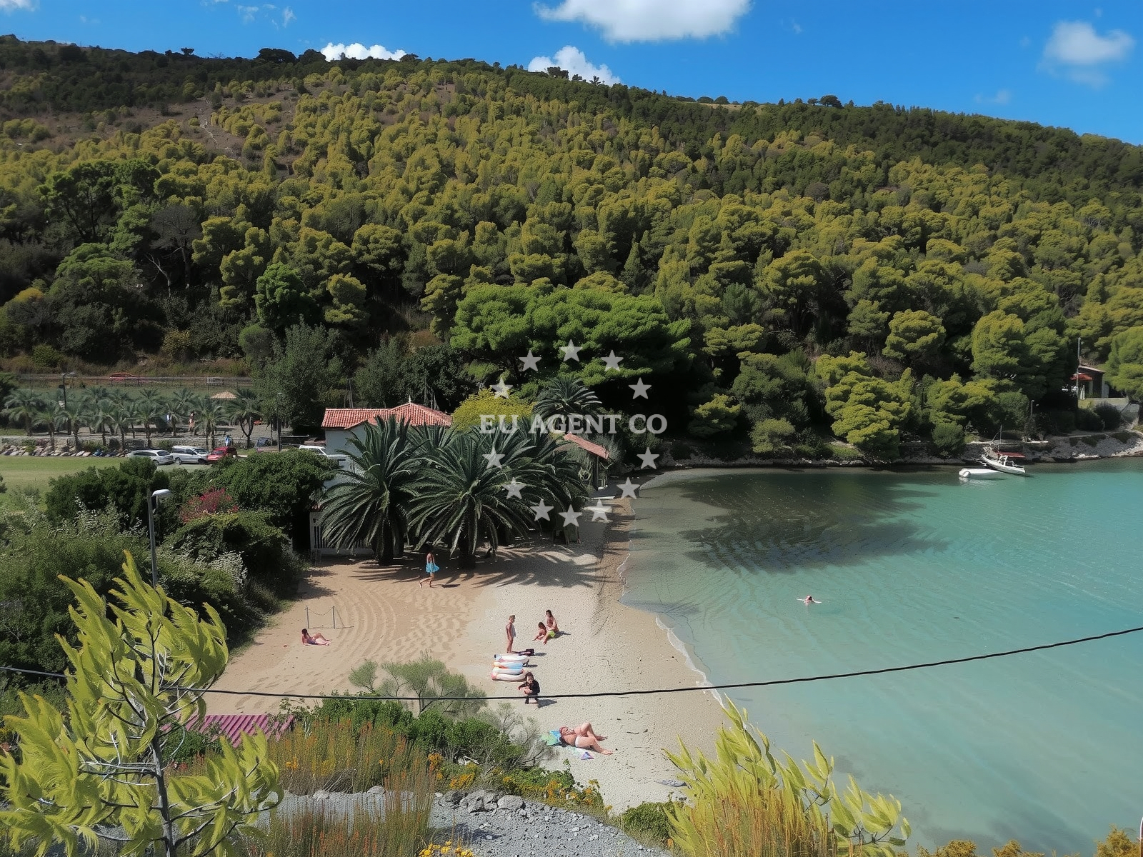 Approach and location view of Anchorage in Anchorage in Vis on the island Vis, Central Dalmatia, Croatia photo 3