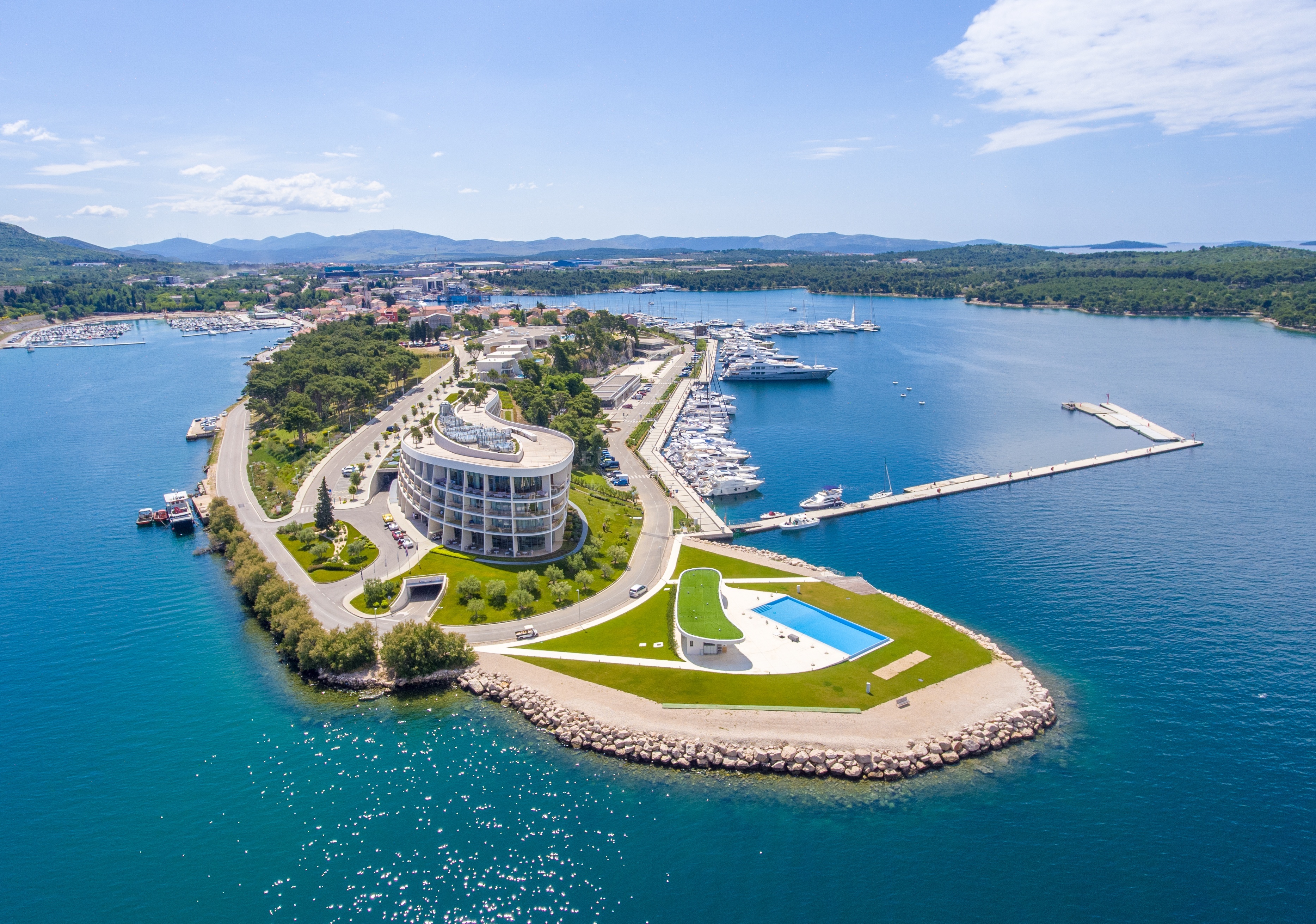 Nautical view of Anchorage Zaboric, Central Dalmatia