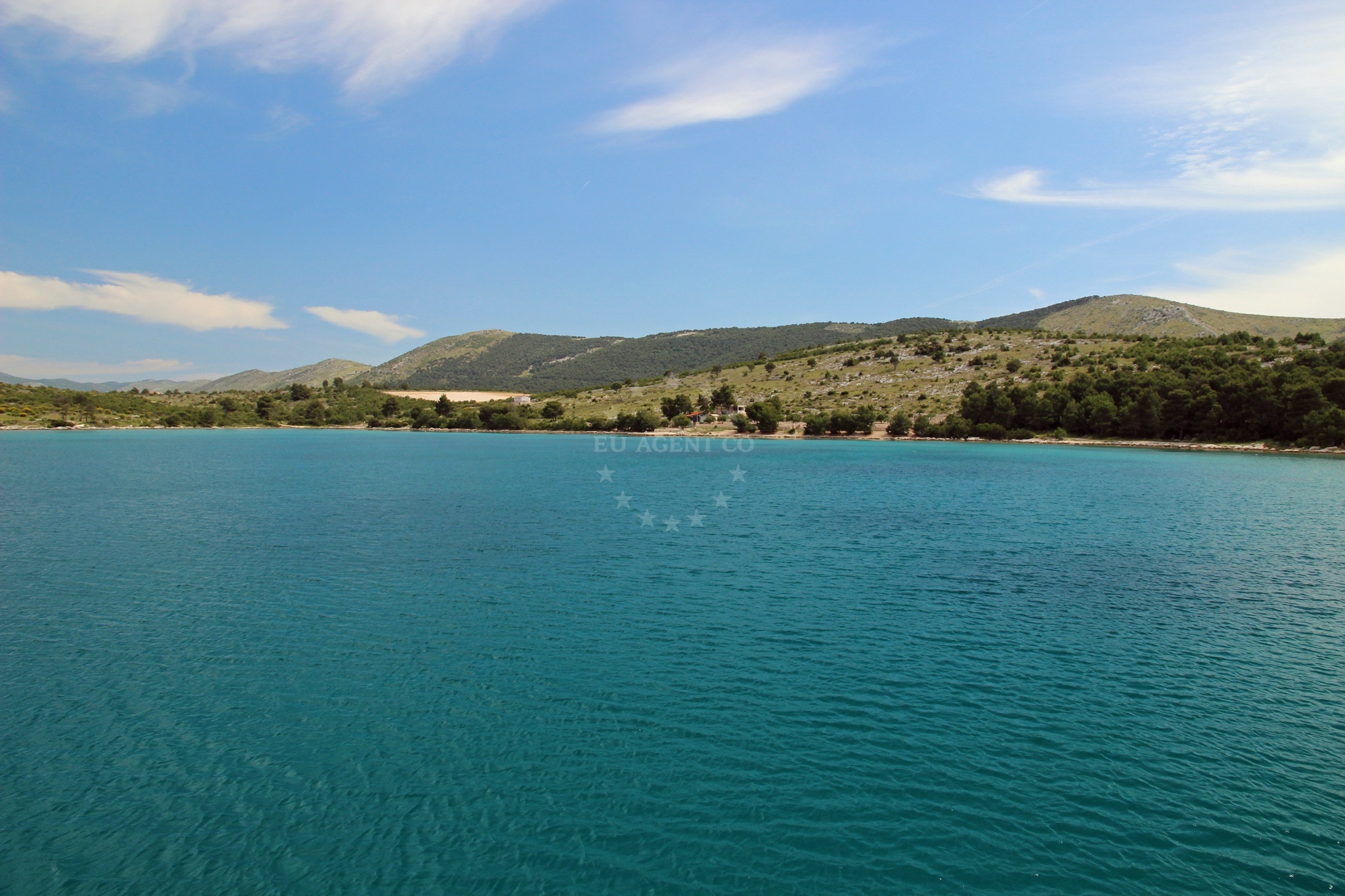 Anchorage in Zaboric, Central Dalmatia, Croatia with calm waters and natural surroundings