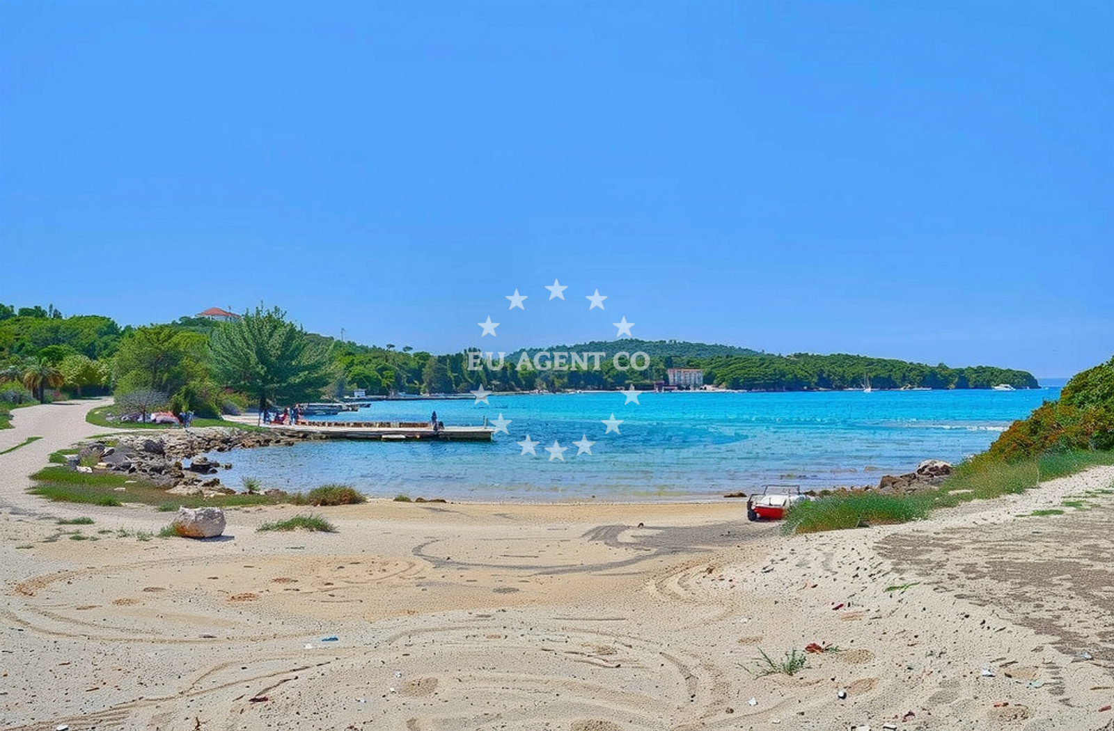 Approach and location view of Anchorage in Anchorage in Žaborić, Central Dalmatia, Croatia photo 3