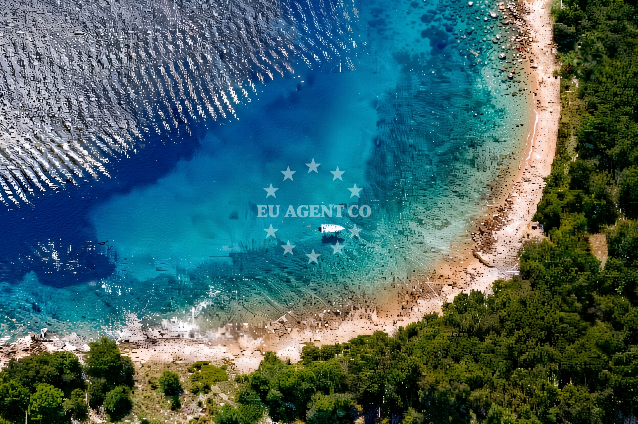 Anchorage on Zmajan Island, Central Dalmatia
