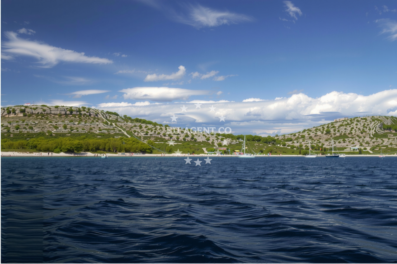 Calm waters of Zmajan Anchorage ideal for swimming