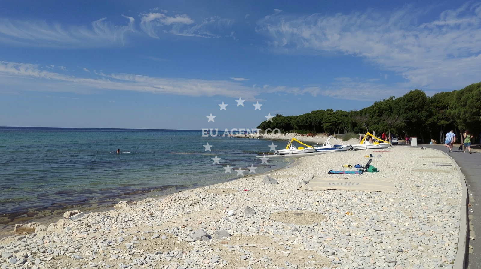Approach and location view of UV. Sveti Benedikt anchorage in Anchorage in Barbariga, Istria and Kvarner, Croatia photo 3