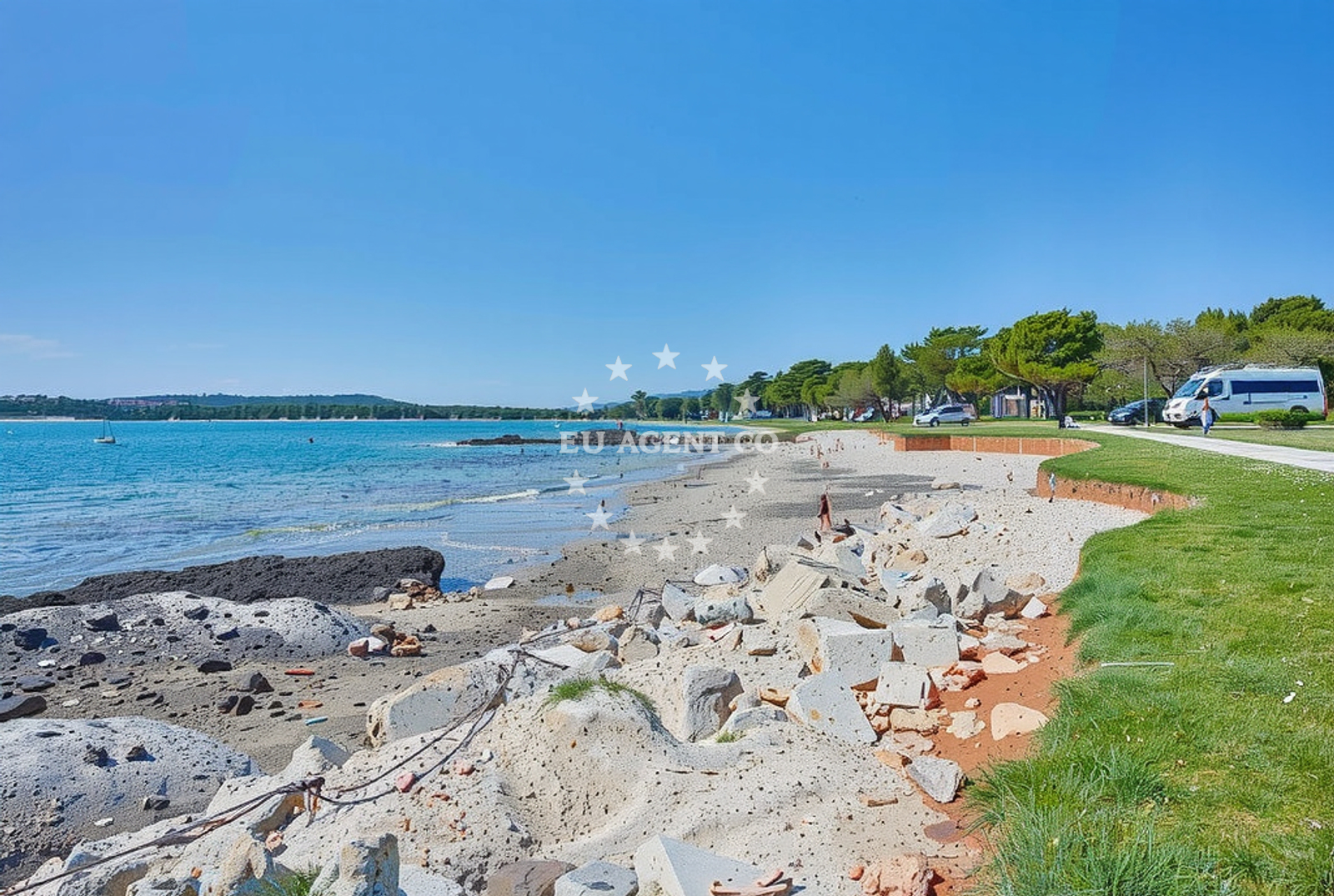 Approach and location view of Anchorage in Anchorage on the island Bodulaš, Istria and Kvarner, Croatia photo 3
