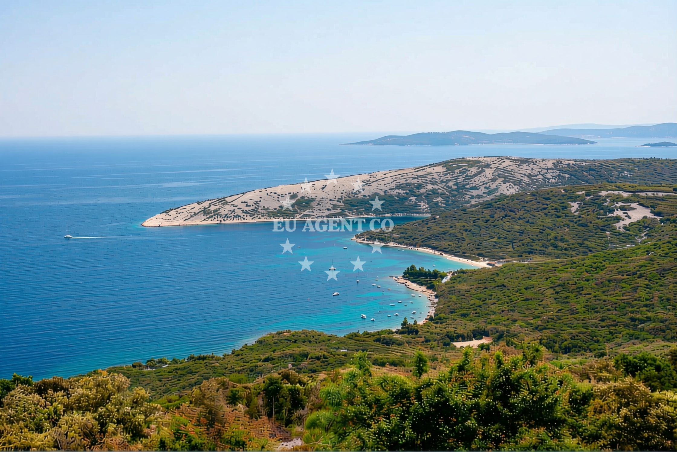Belej Beach II on Cres Island, accessible from the anchorage