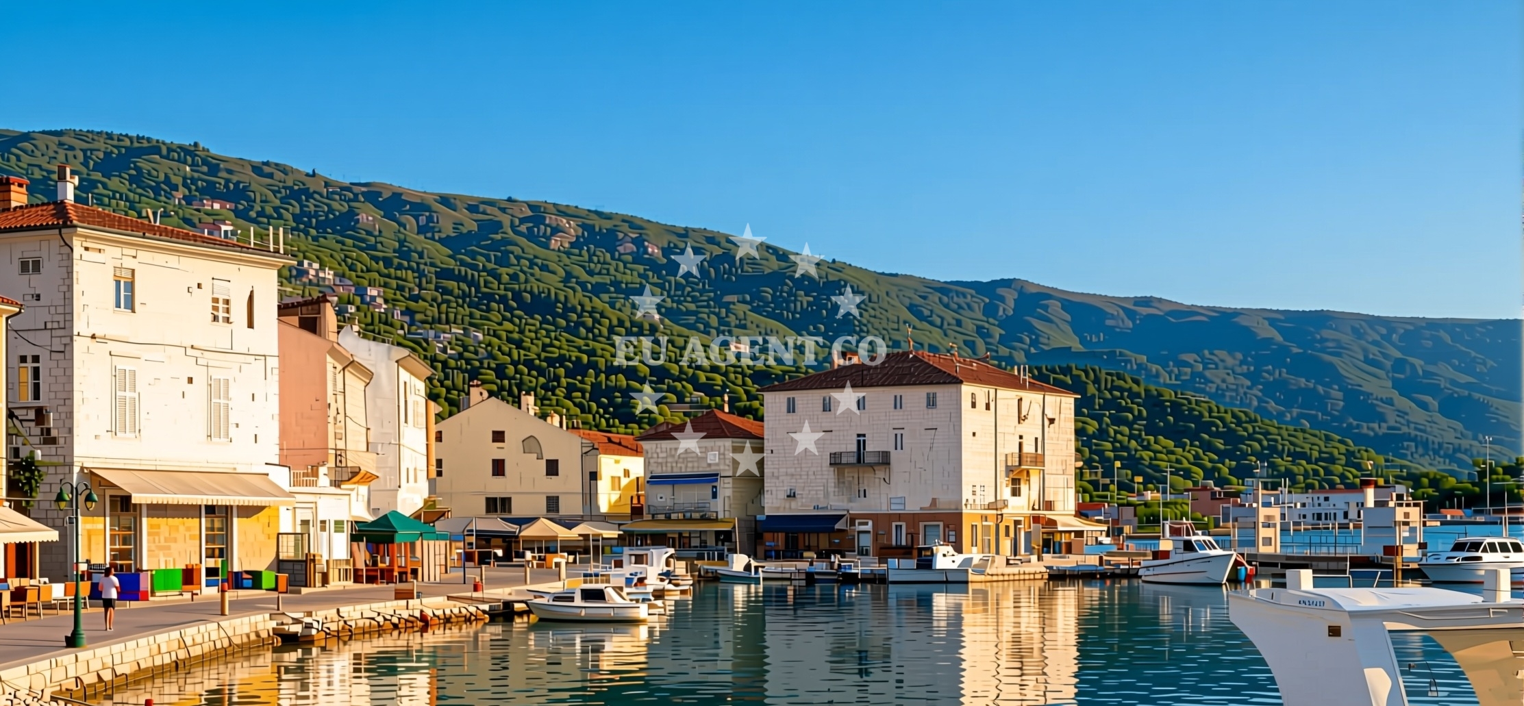 Traditional village of Strakacine on the northern coast of Cres Island