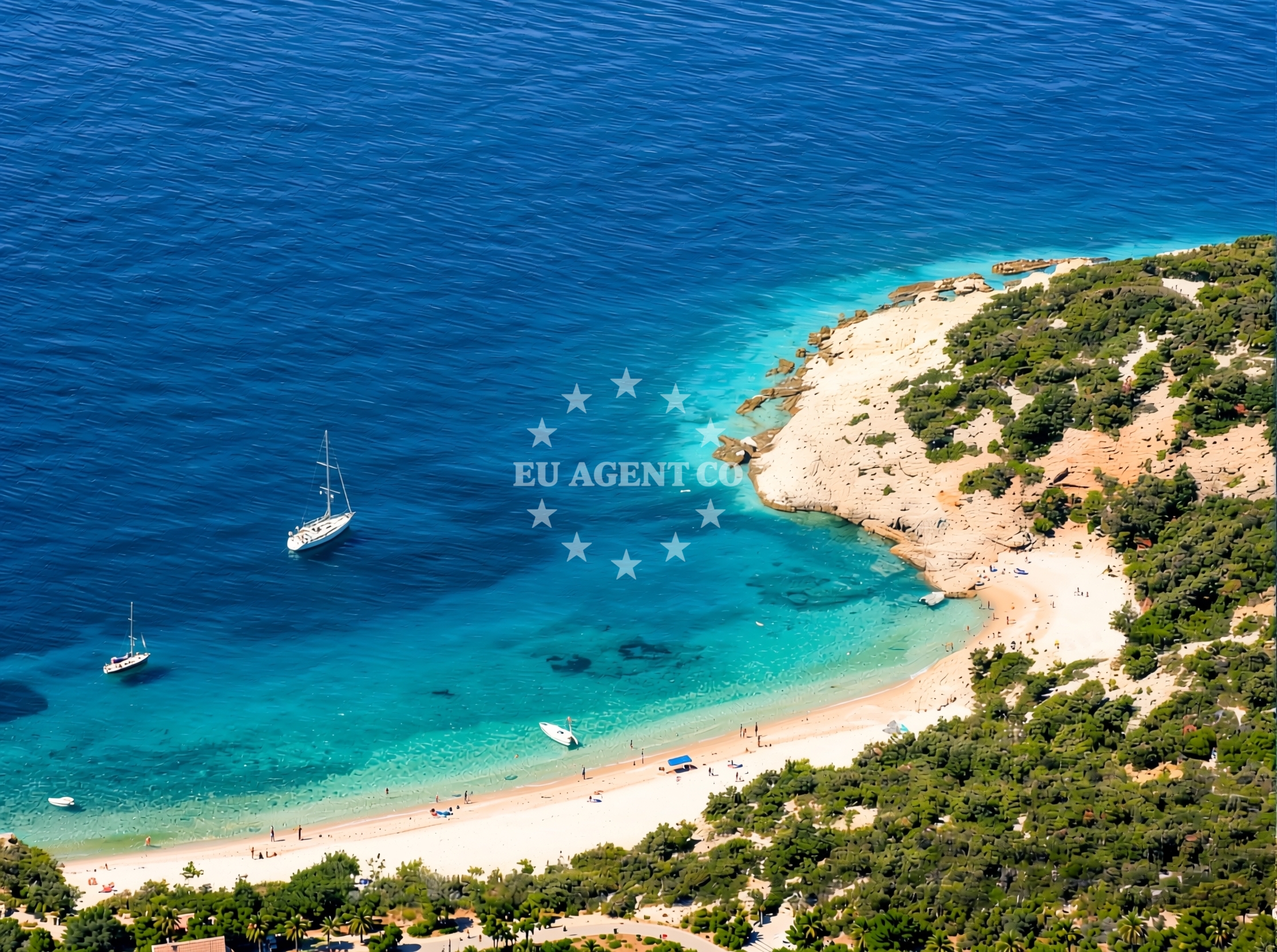 Stivan beaches on Cres Island, accessible from the nearby anchorage