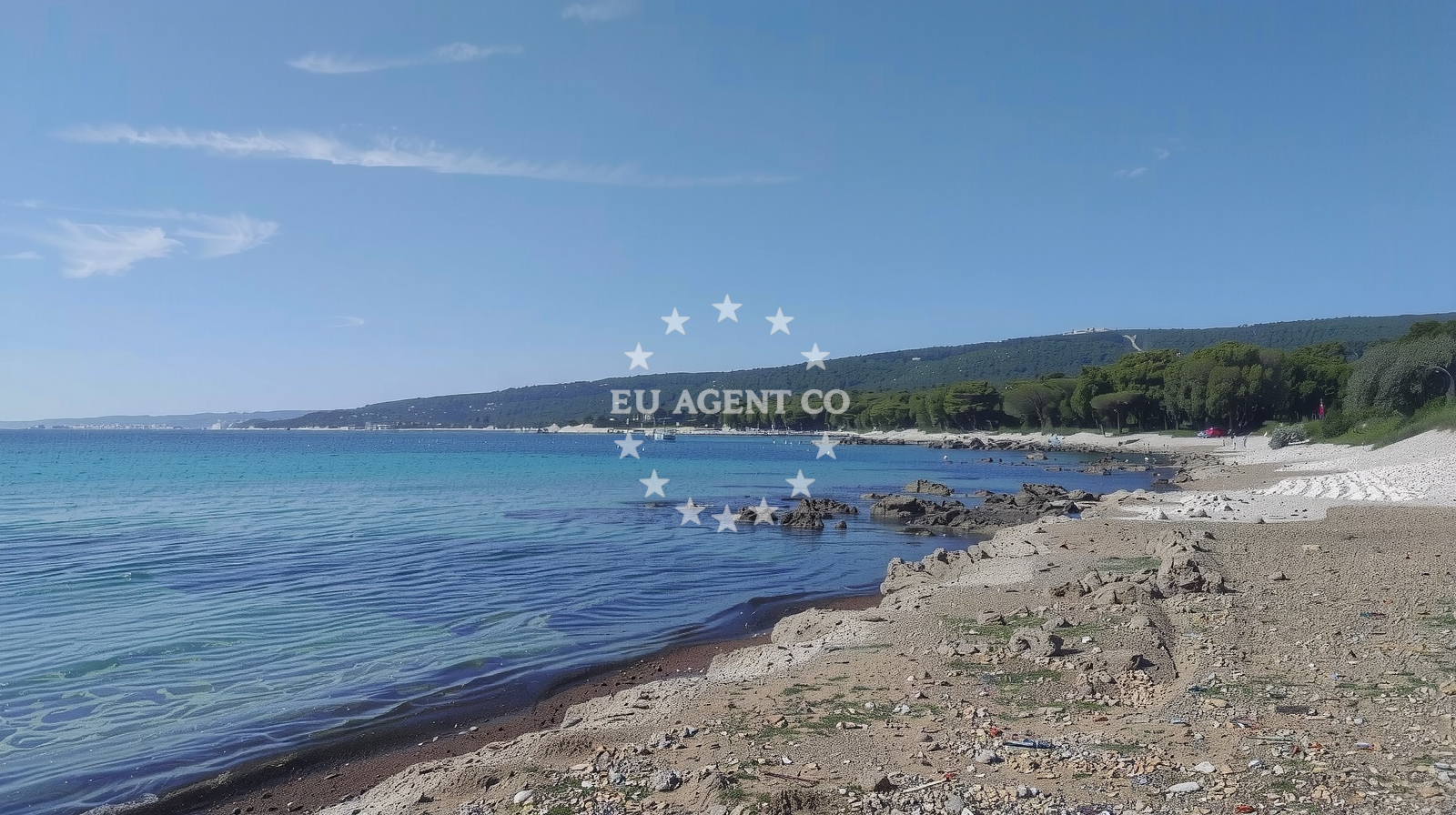 Tarej Beach located close to the Cres Island anchorage