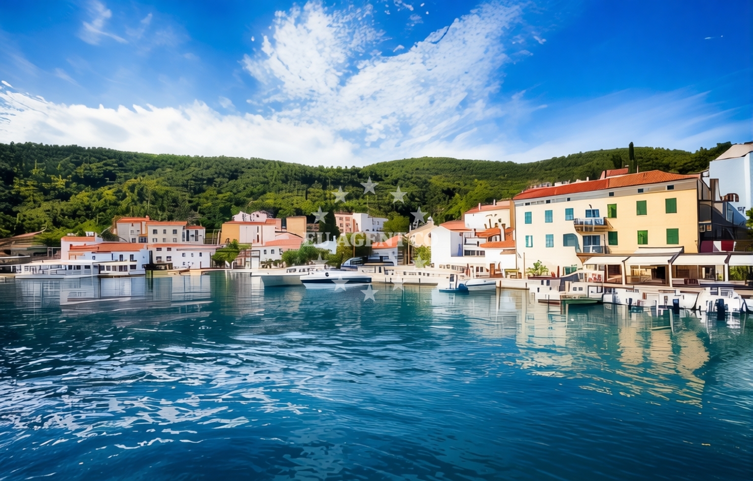ACI Marina Cres, the closest marina to this anchorage