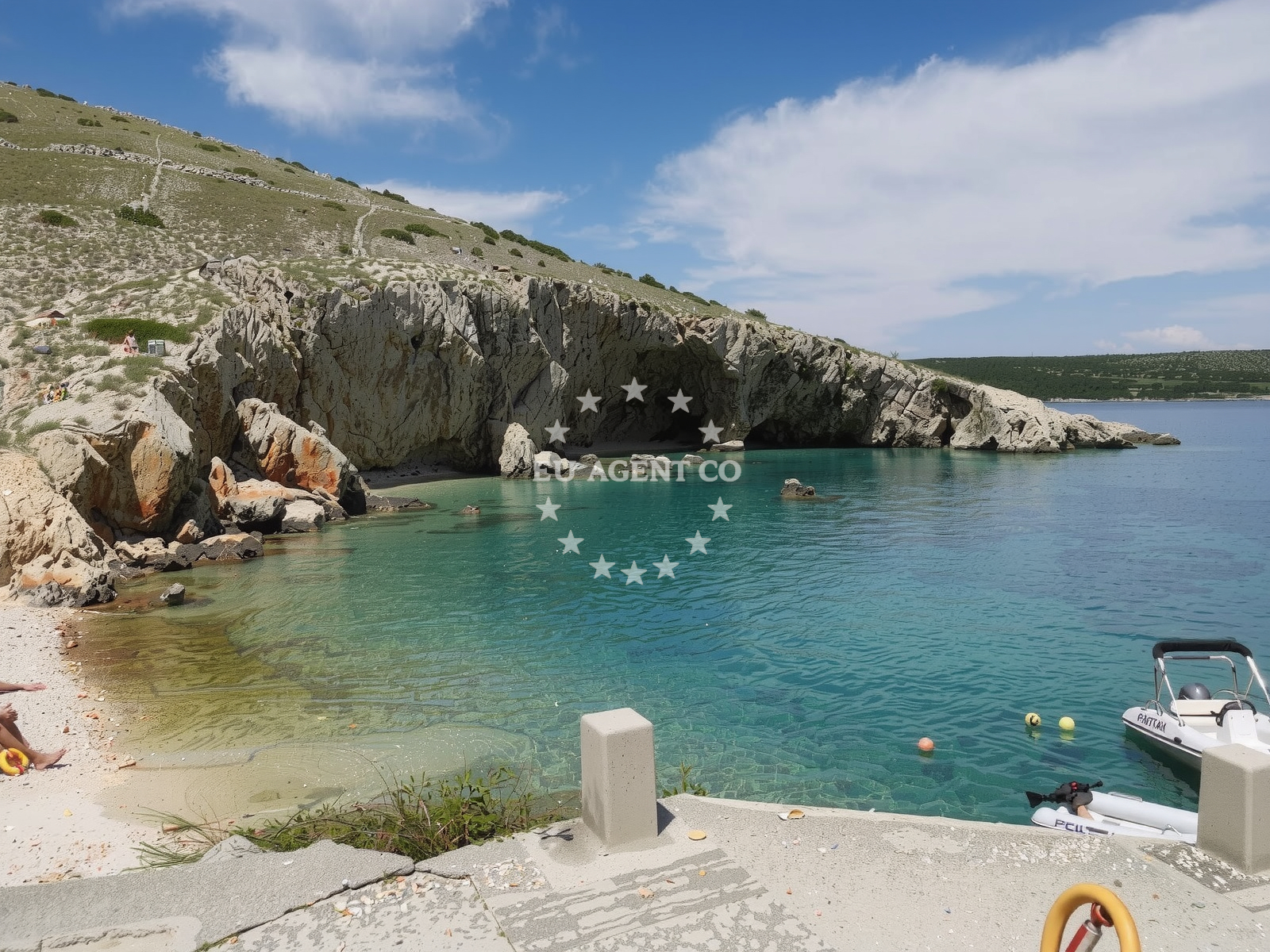 Anchorage Belej, Cres with nearby Koromacna beach