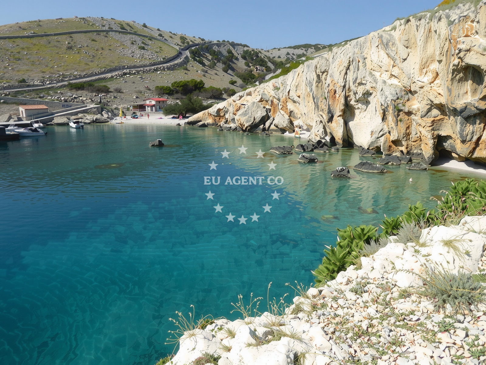 Uvala Krtaca beach near Belej, Cres