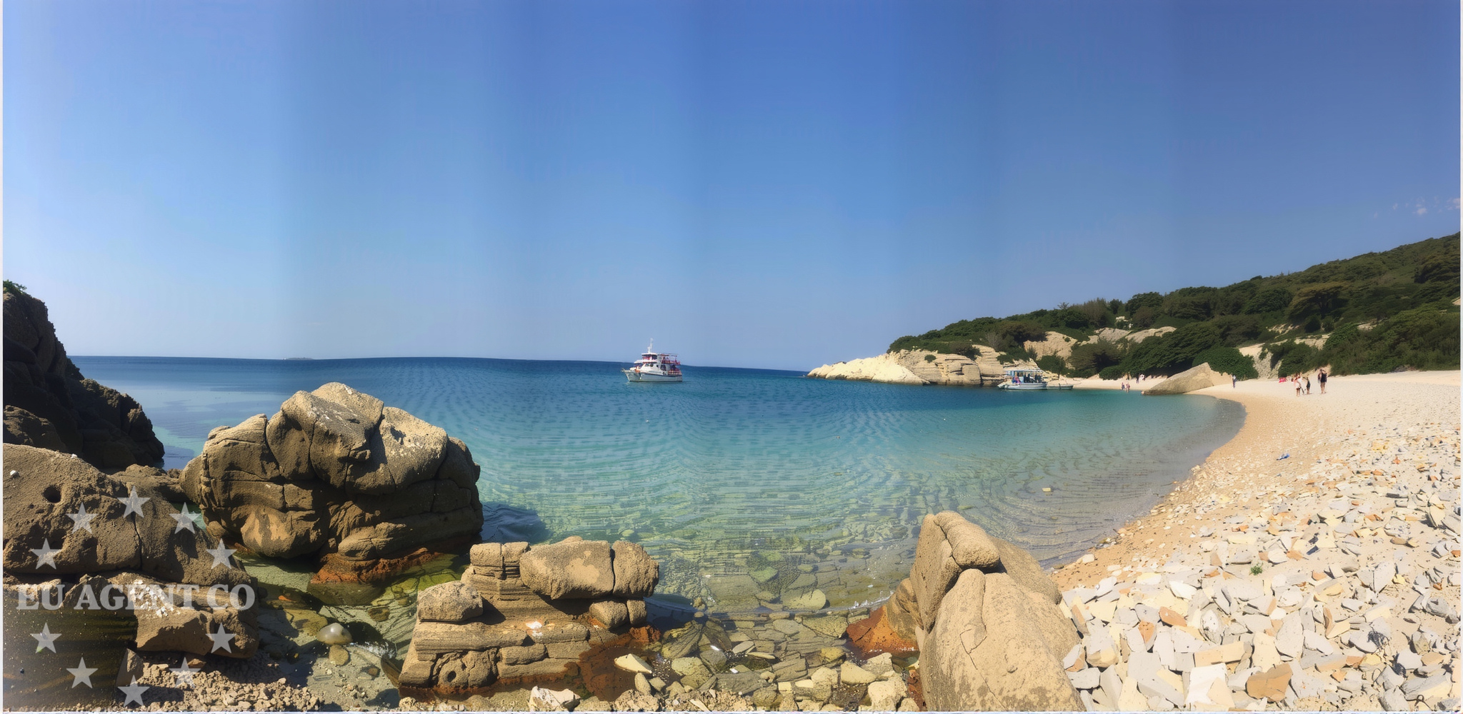 Uninhabited bay with calm waters for anchoring near Miracine, Cres