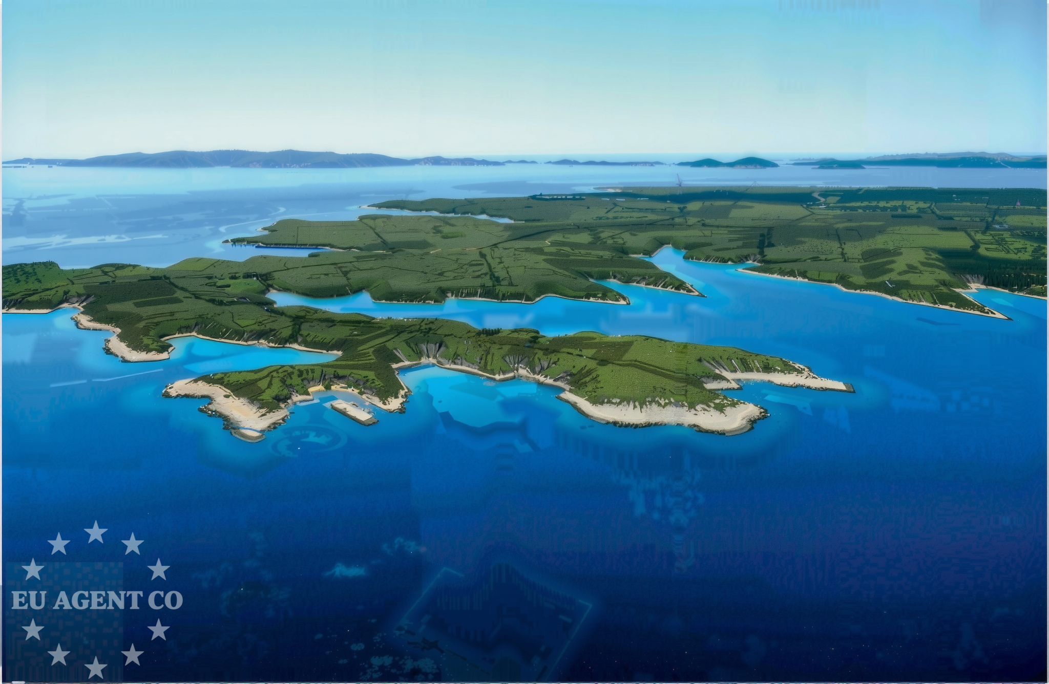 Approach and location view of Miračine anchorage in Anchorage on the island Cres, Istria and Kvarner, Croatia photo 3