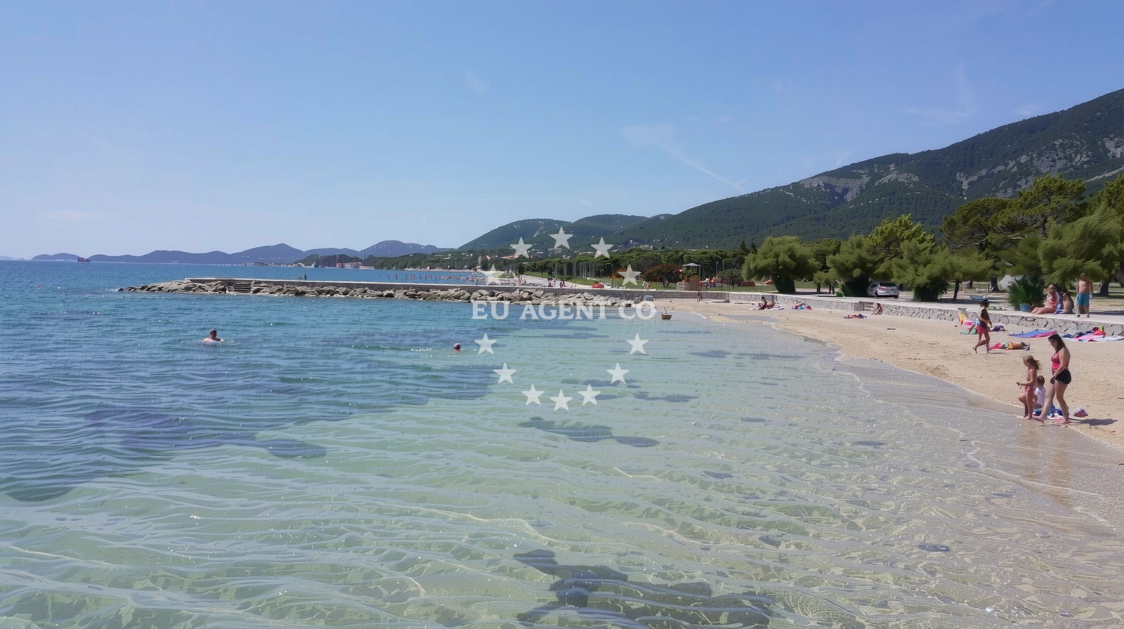 Approach and location view of Anchorage in Anchorage in Osor on the island Cres, Istria and Kvarner, Croatia photo 3
