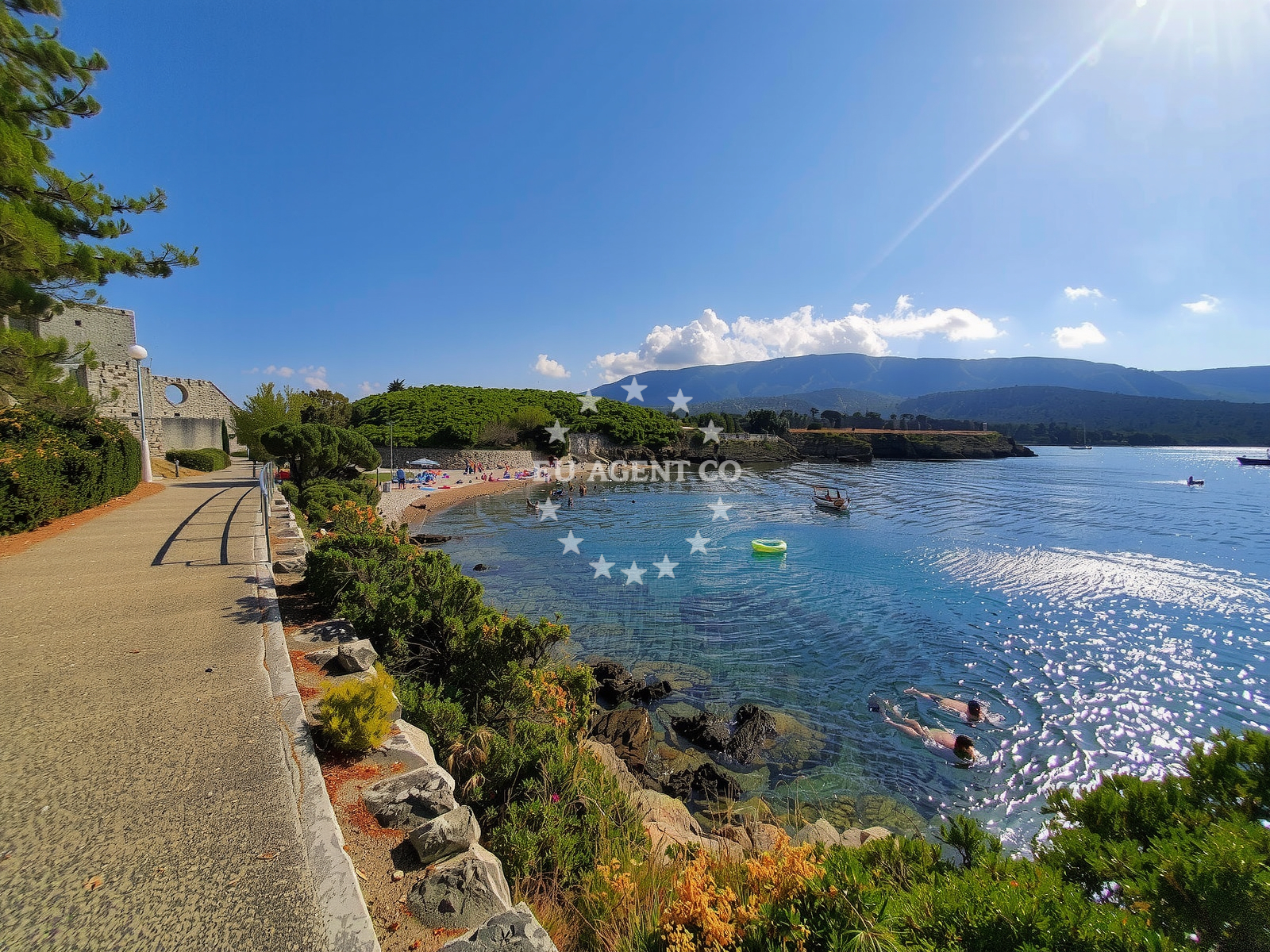 Kamp Bijar Beach near Balalta Anchorage, Osor, Croatia