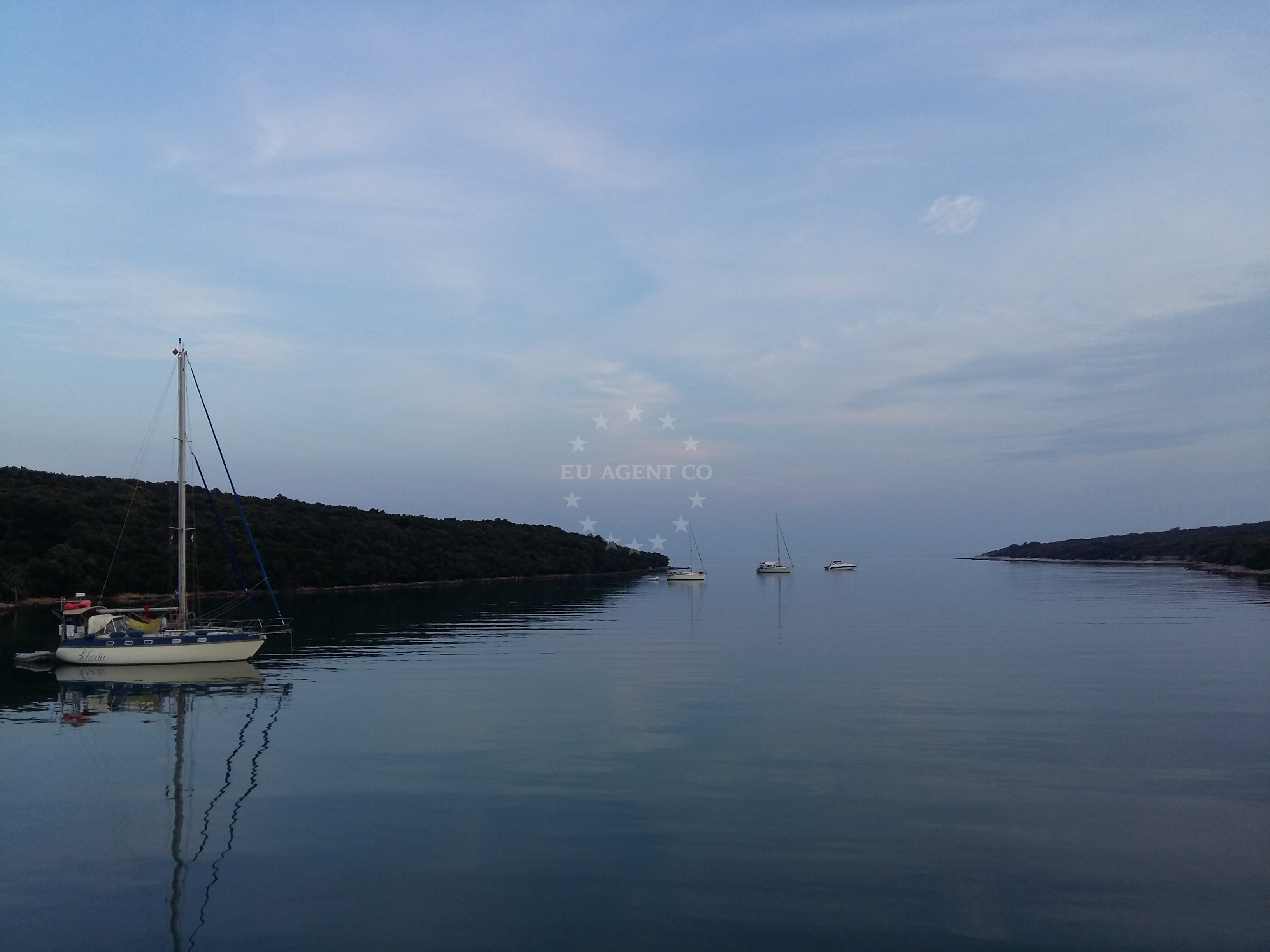 Baldarin Anchorage in Pogana, Cres, Croatia
